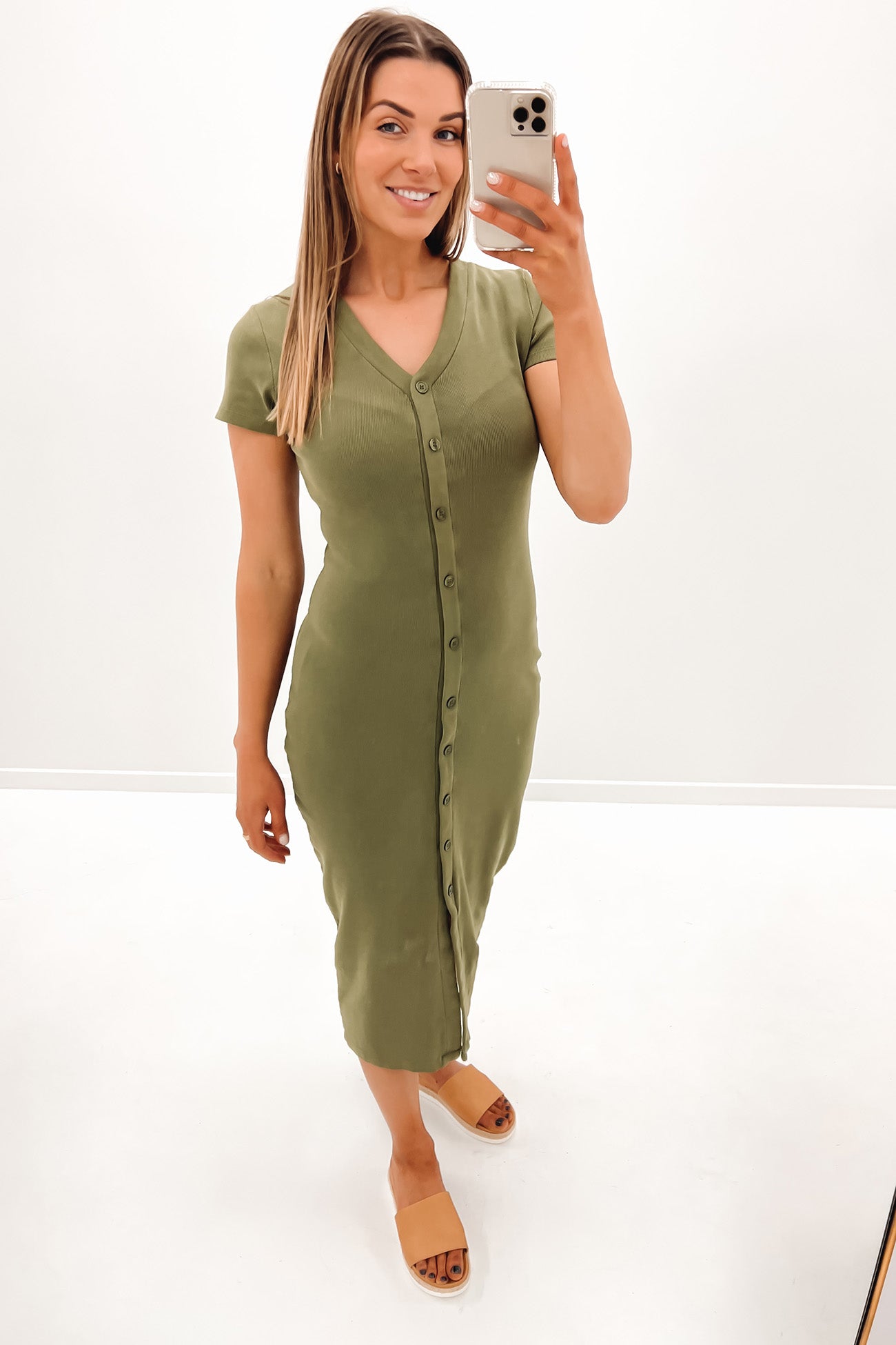 Gracie Dress Khaki