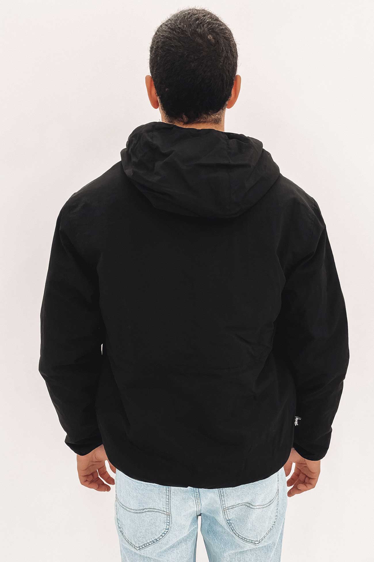 Graffiti Nylon Hood Jacket Black