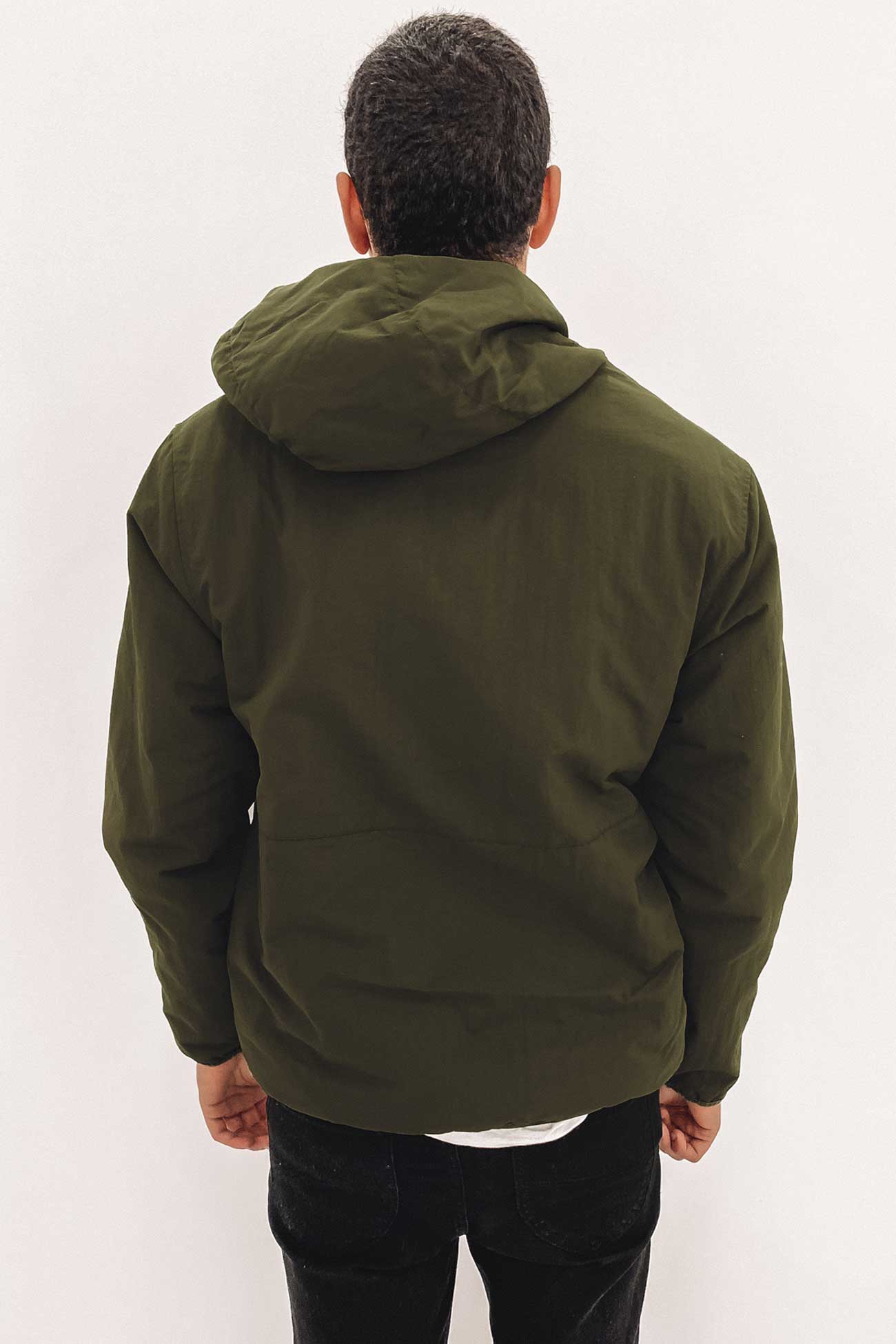 Graffiti Nylon Hood Jacket Flight Green