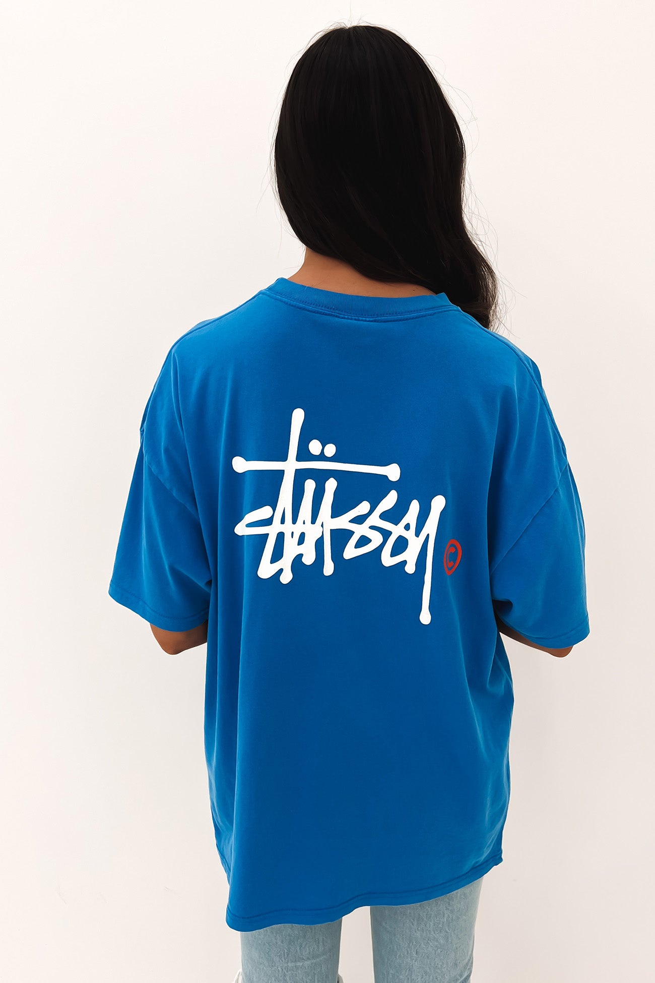 Graffiti Pigment Relaxed Tee Ultramarine