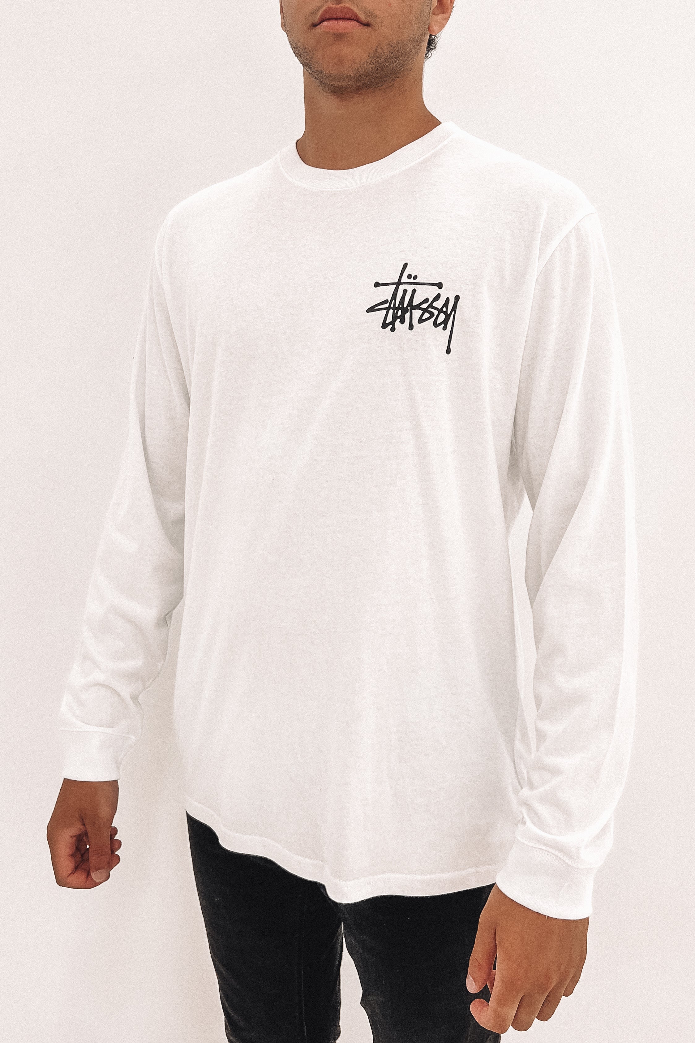 Graffiti Long Sleeve Tee White