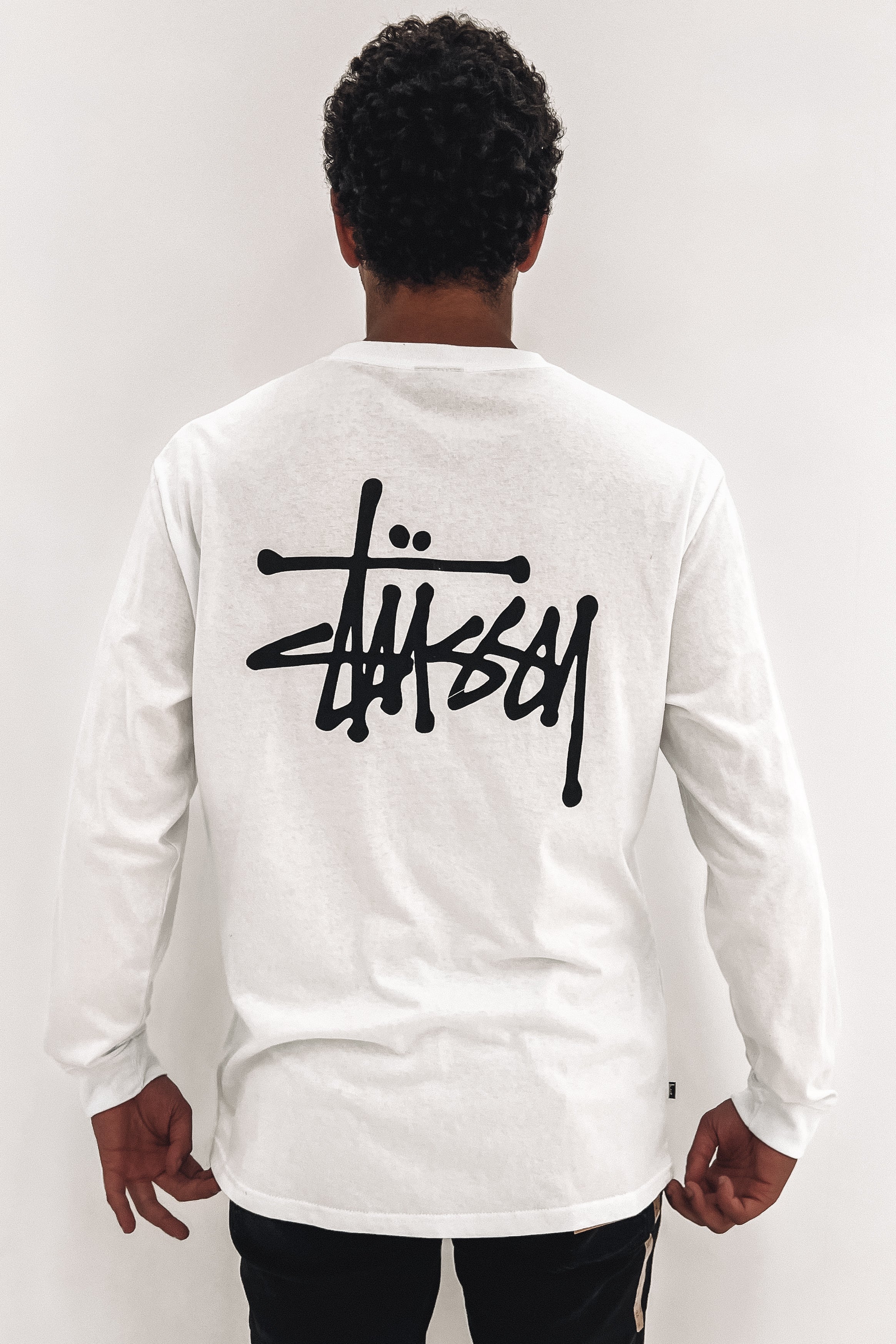 Graffiti Long Sleeve Tee White