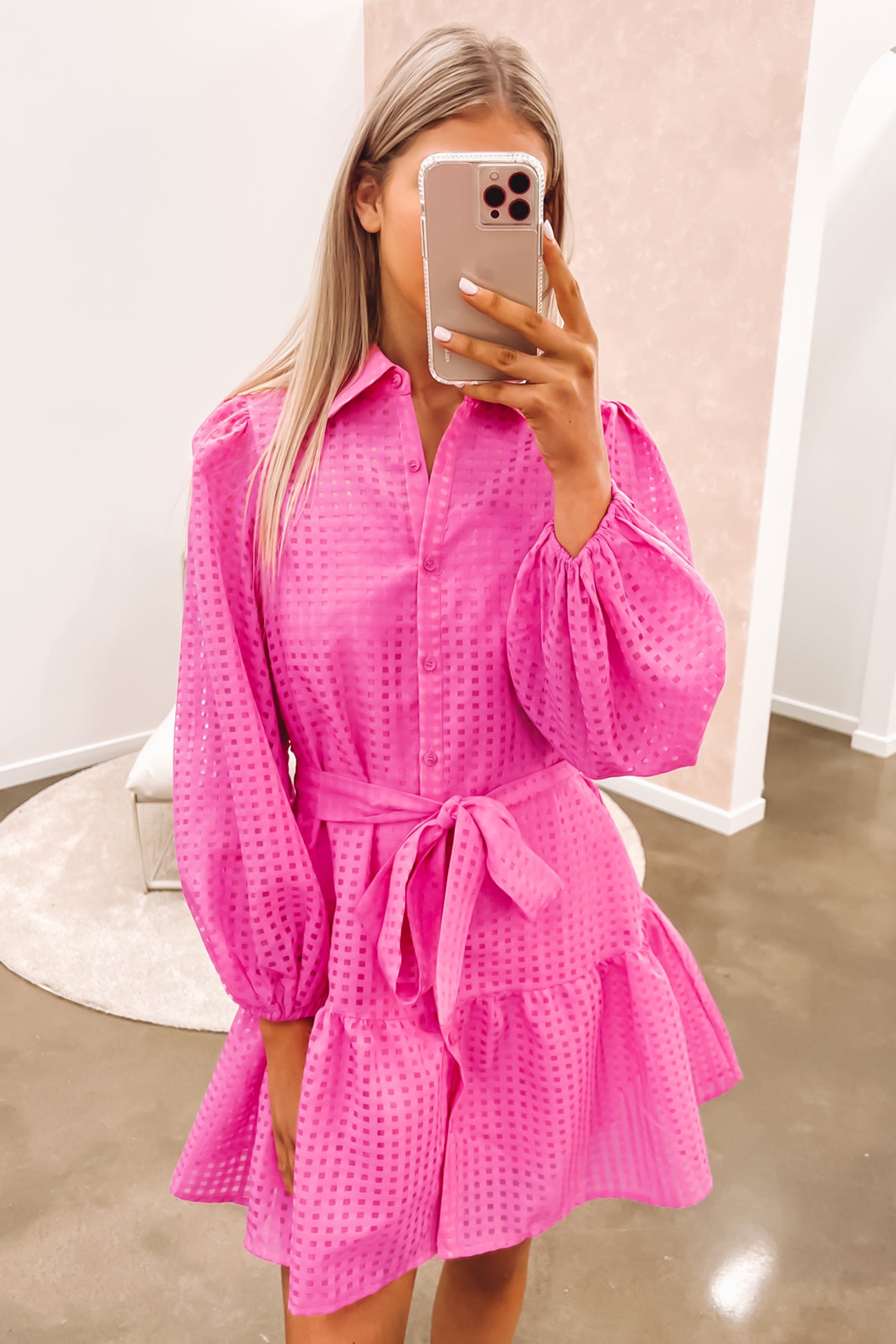 Grayce Mini Dress Hot Pink