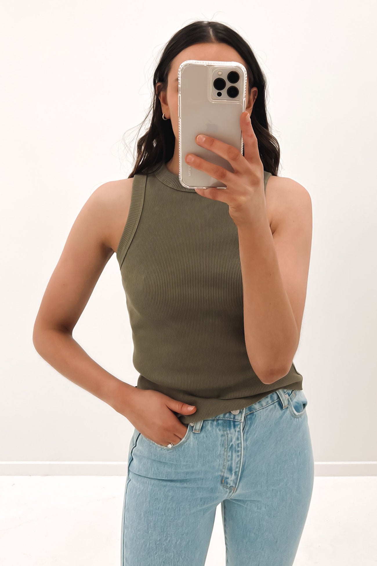 Greta Tank Khaki