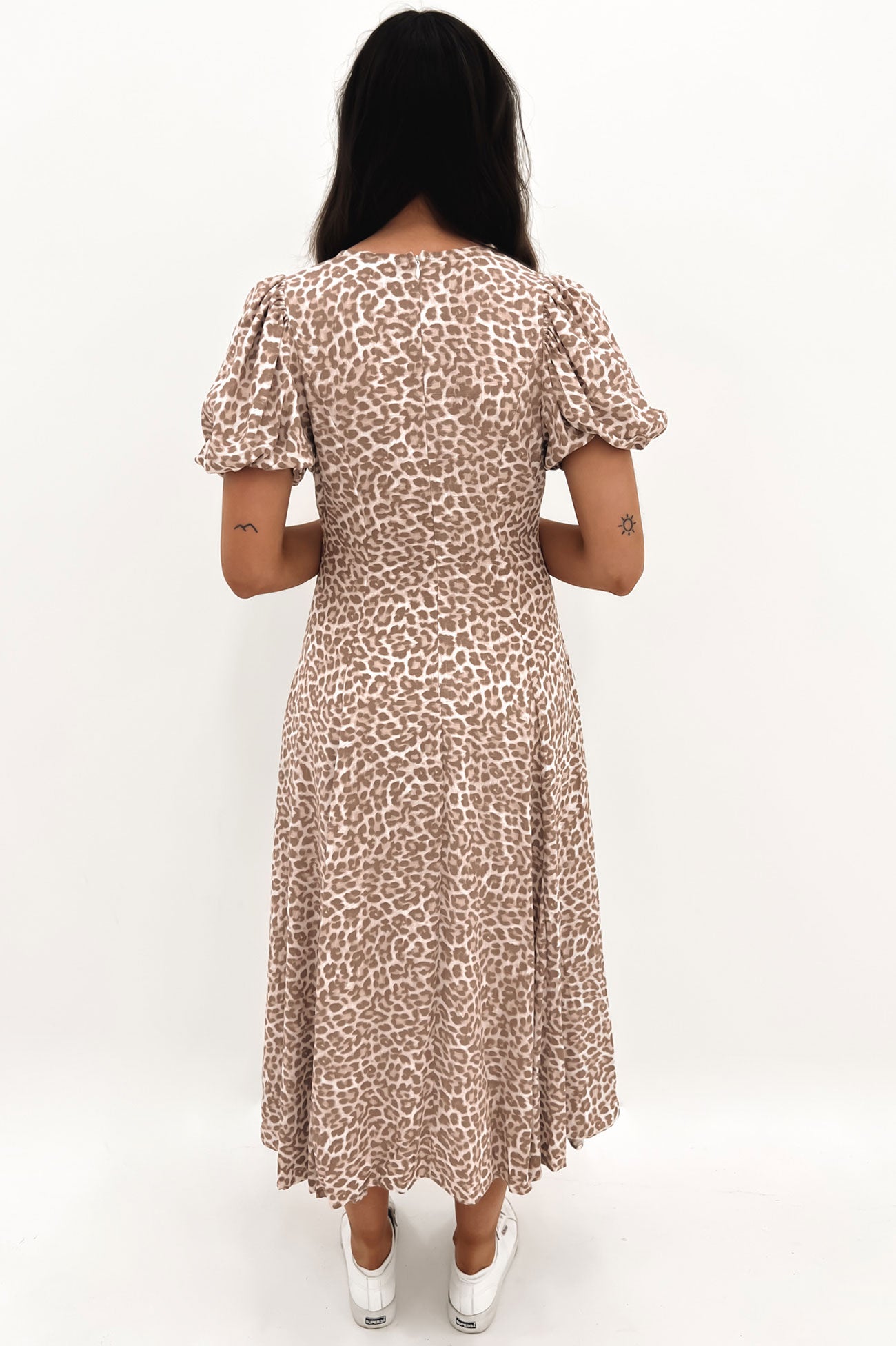 Halli Midi Dress Leopard