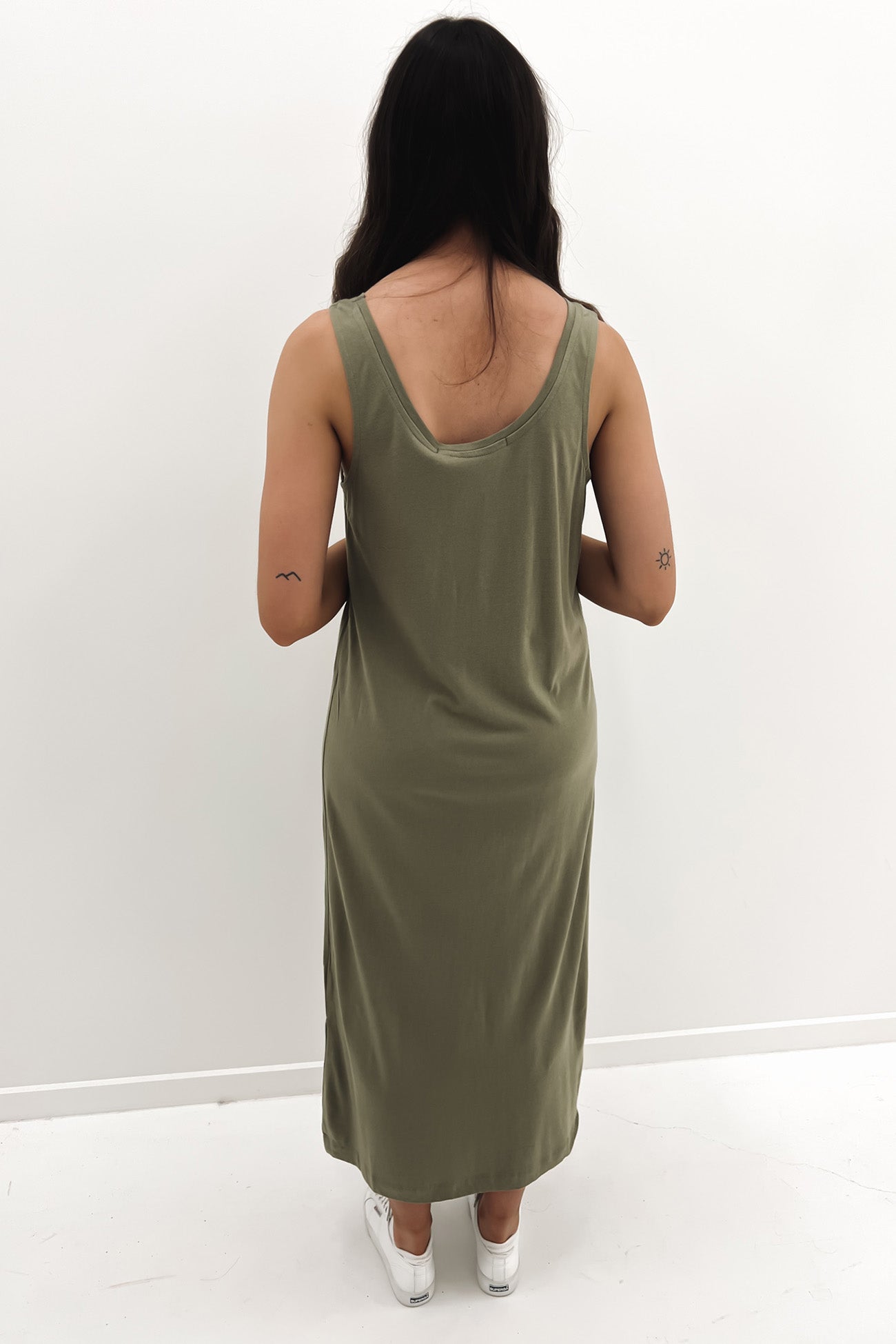 Harley Tank Dress Khaki