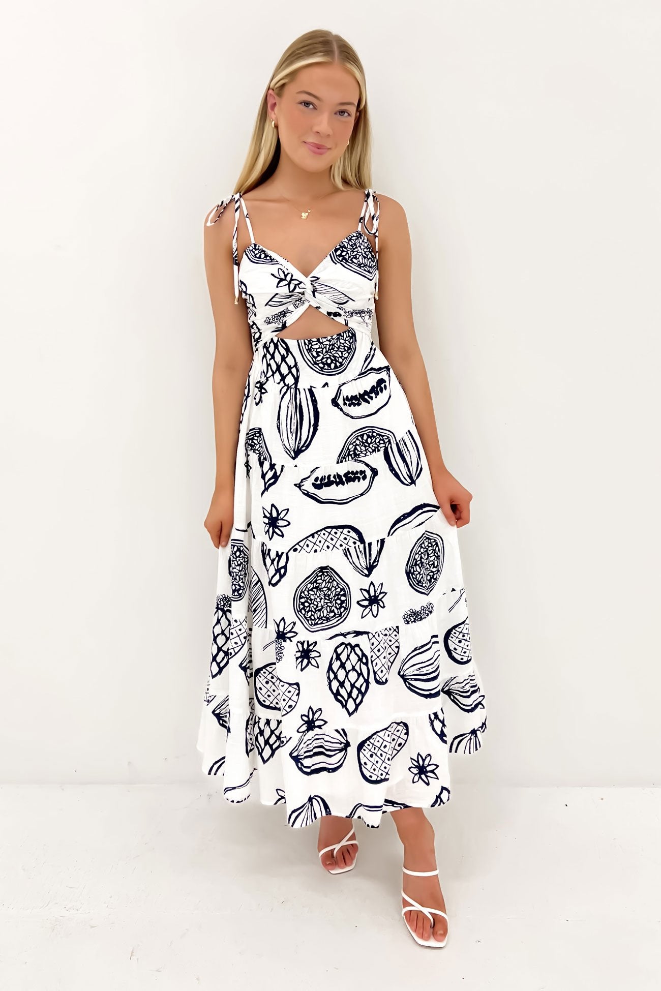 Harper Midi Dress Navy Maui