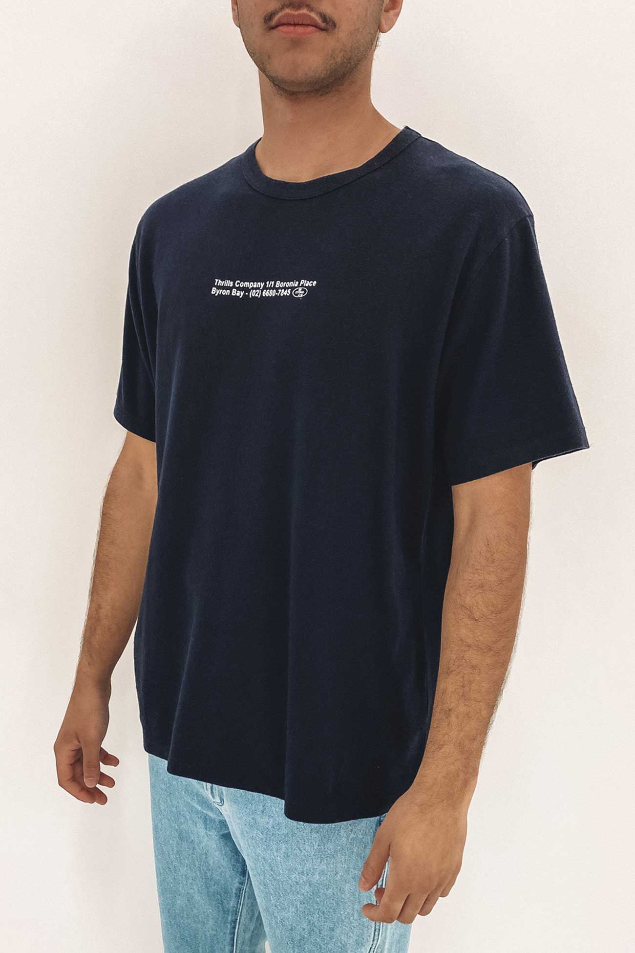 Hemp Century Merch Fit Tee Dark Navy