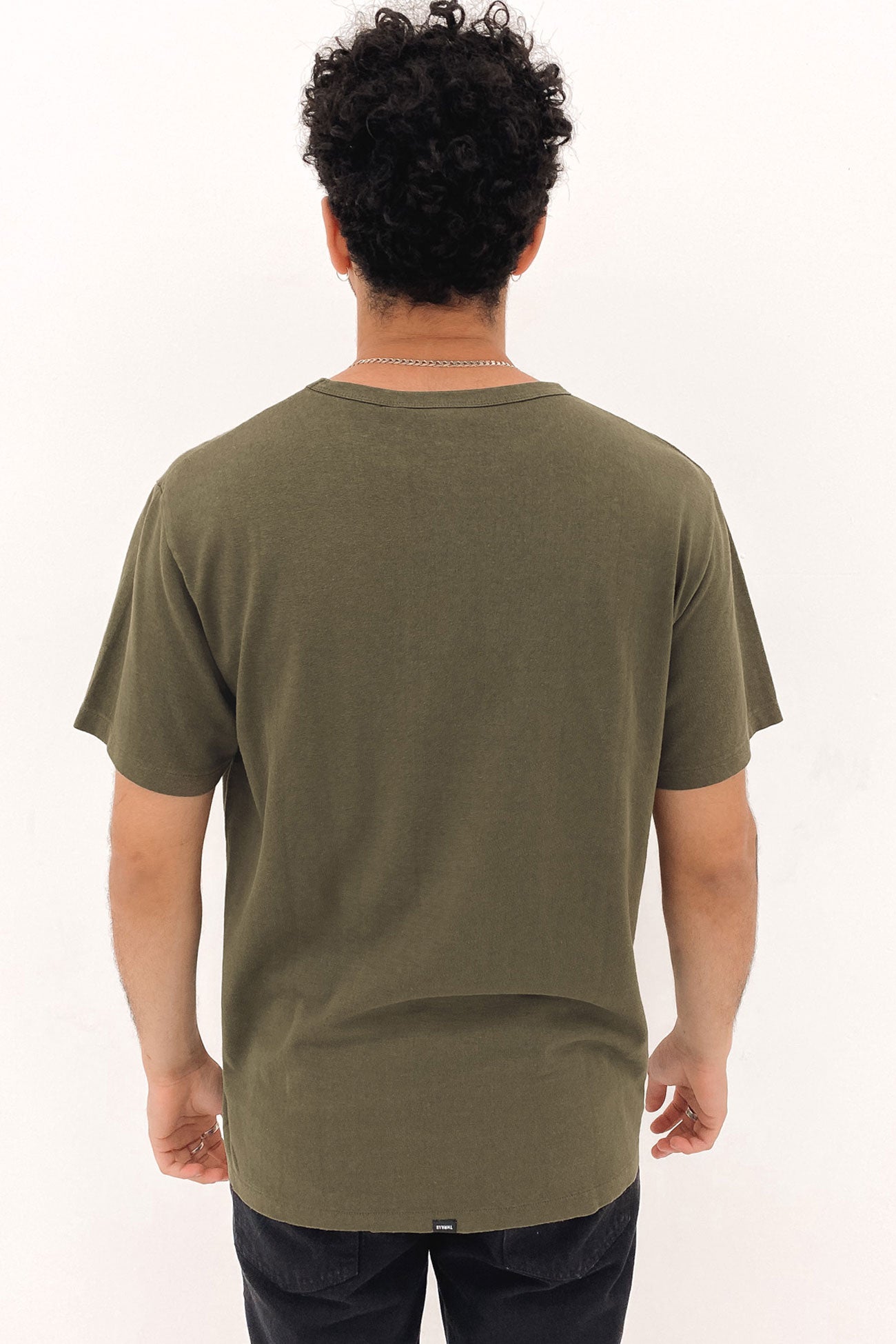 Hemp Deep Meanings Merch Fit Tee Olive Night