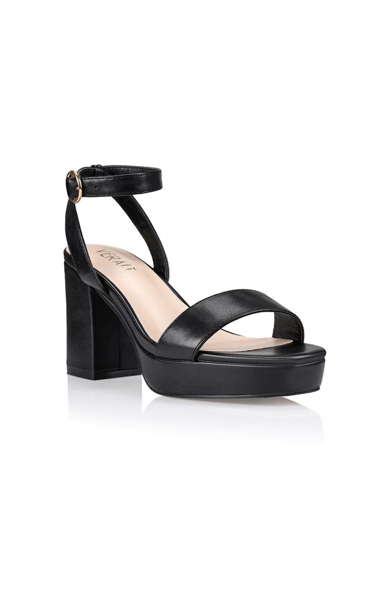 Hendy Platform Heel Black Smooth