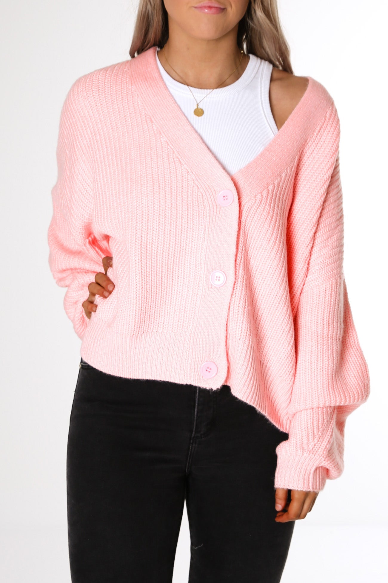 Henry Cardigan Pink Salt