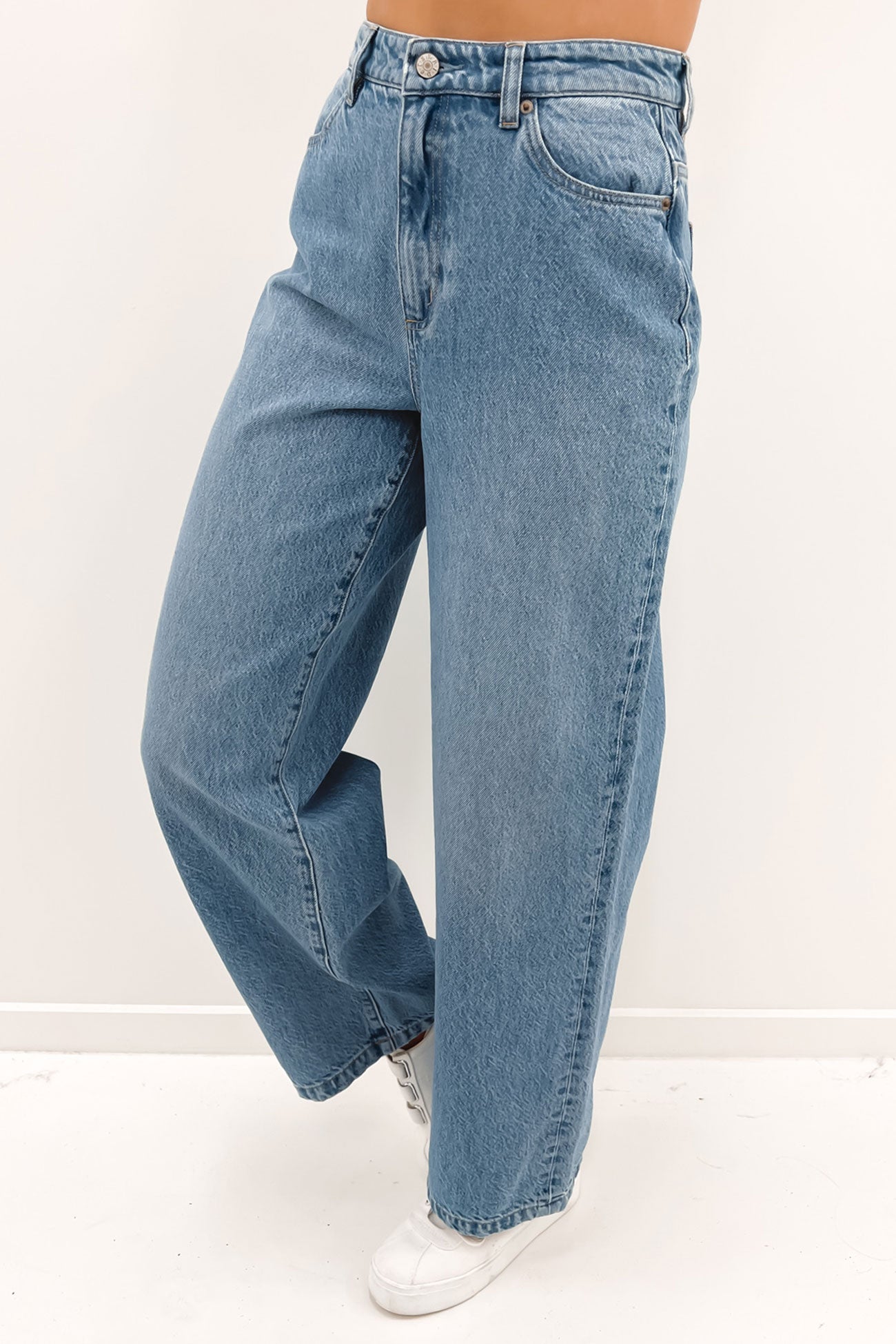 Hi Wide Leg Jean Synchronise Blue