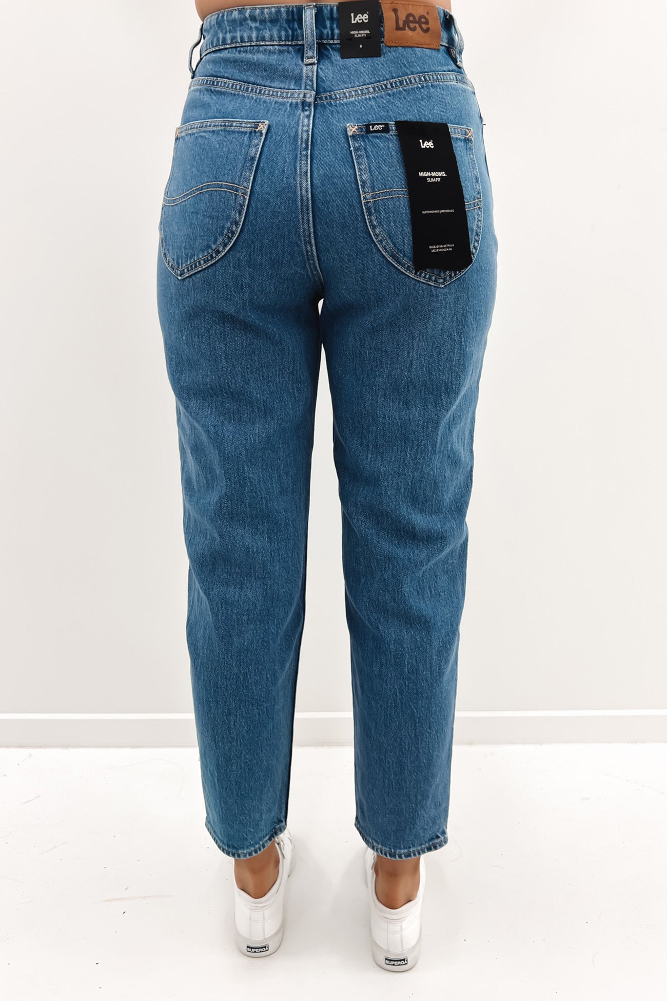 High Moms Jean Force Blue