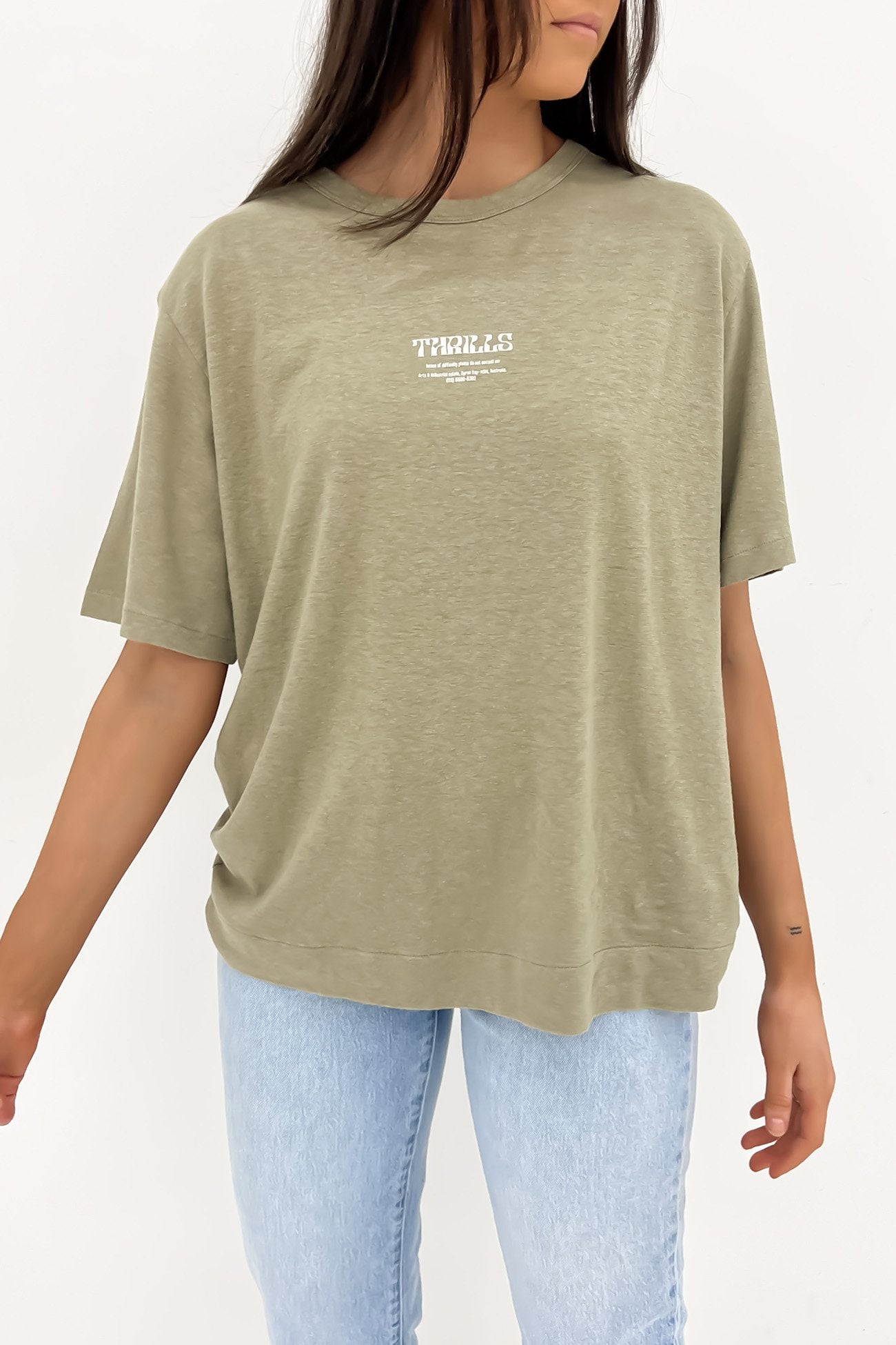 High Standards Hemp Box Tee Aloe