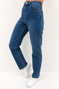 High Straight 80 Jean Split Blue