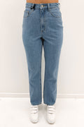 High Straight 80 Jean Split Blue