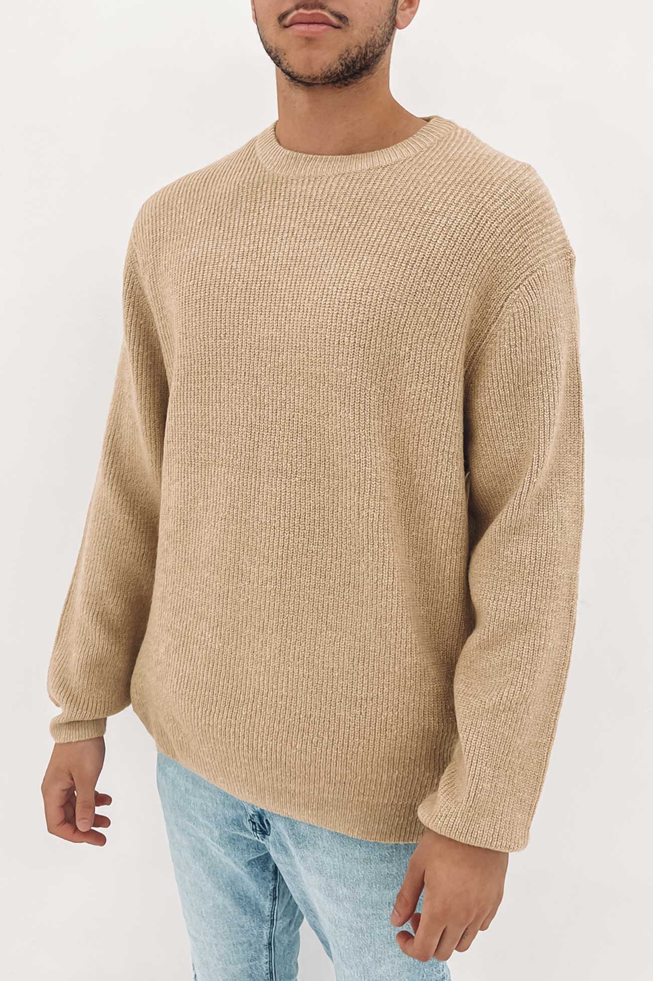 Horizon Knit Crew Oatmeal