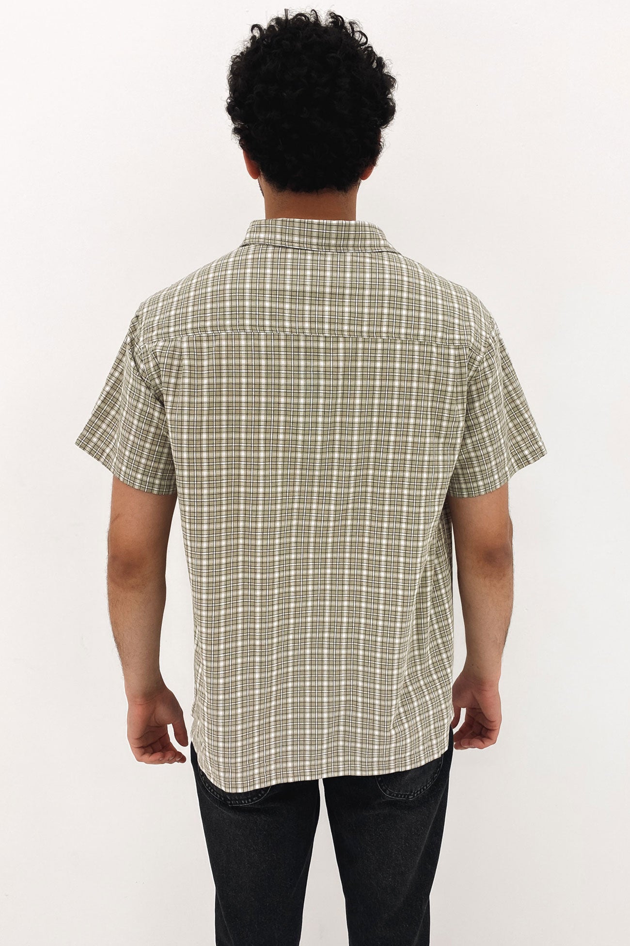 Hudson Check Short Sleeve Shirt Green