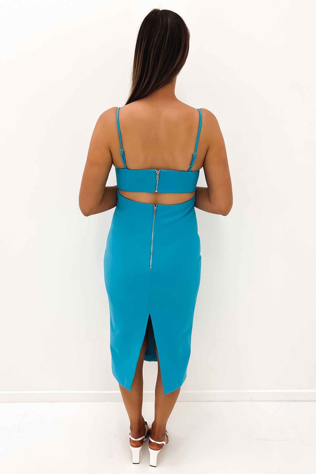 Hypnotise Midi Dress Neo Blue