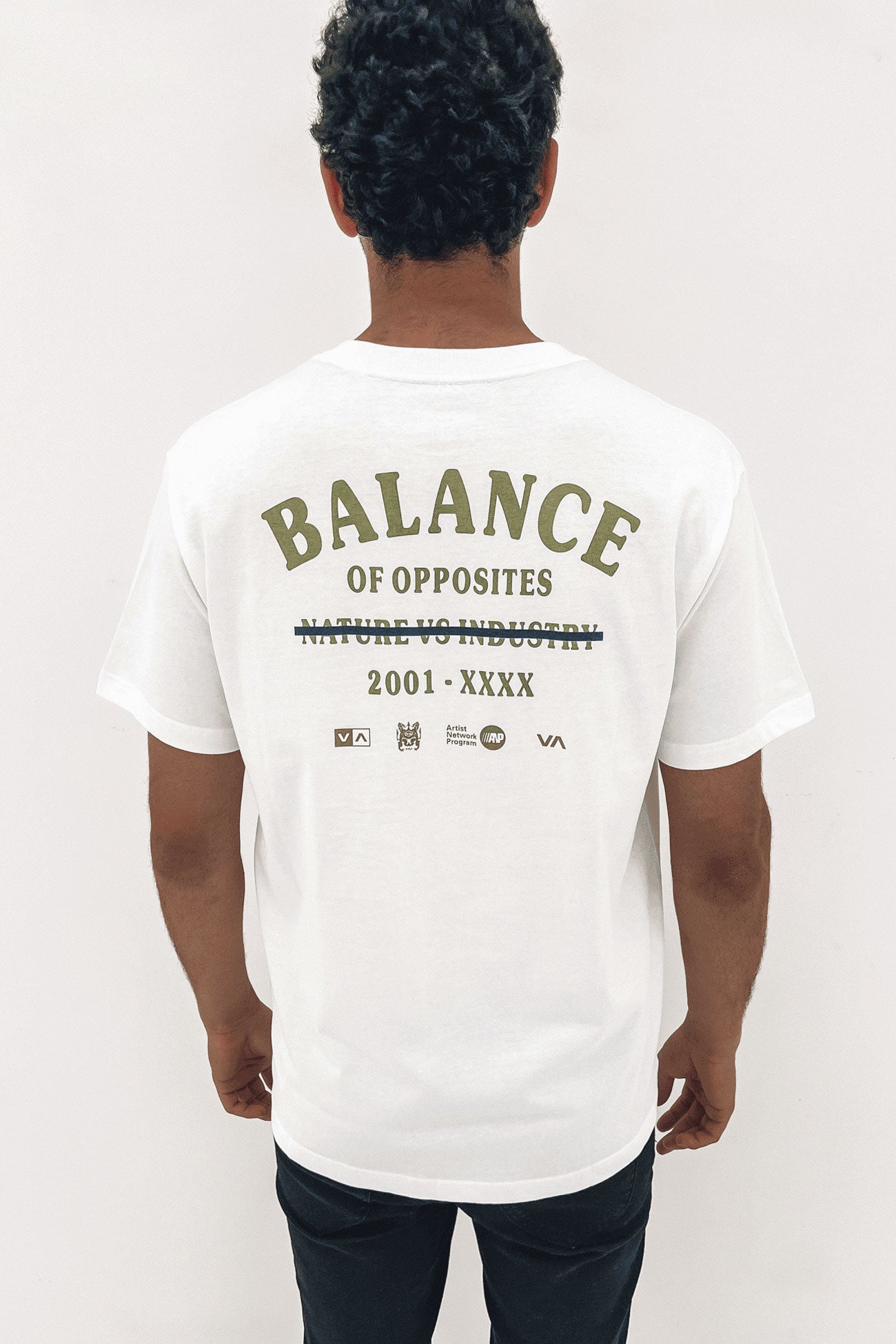 Crossed Out Short Sleeve Tee White