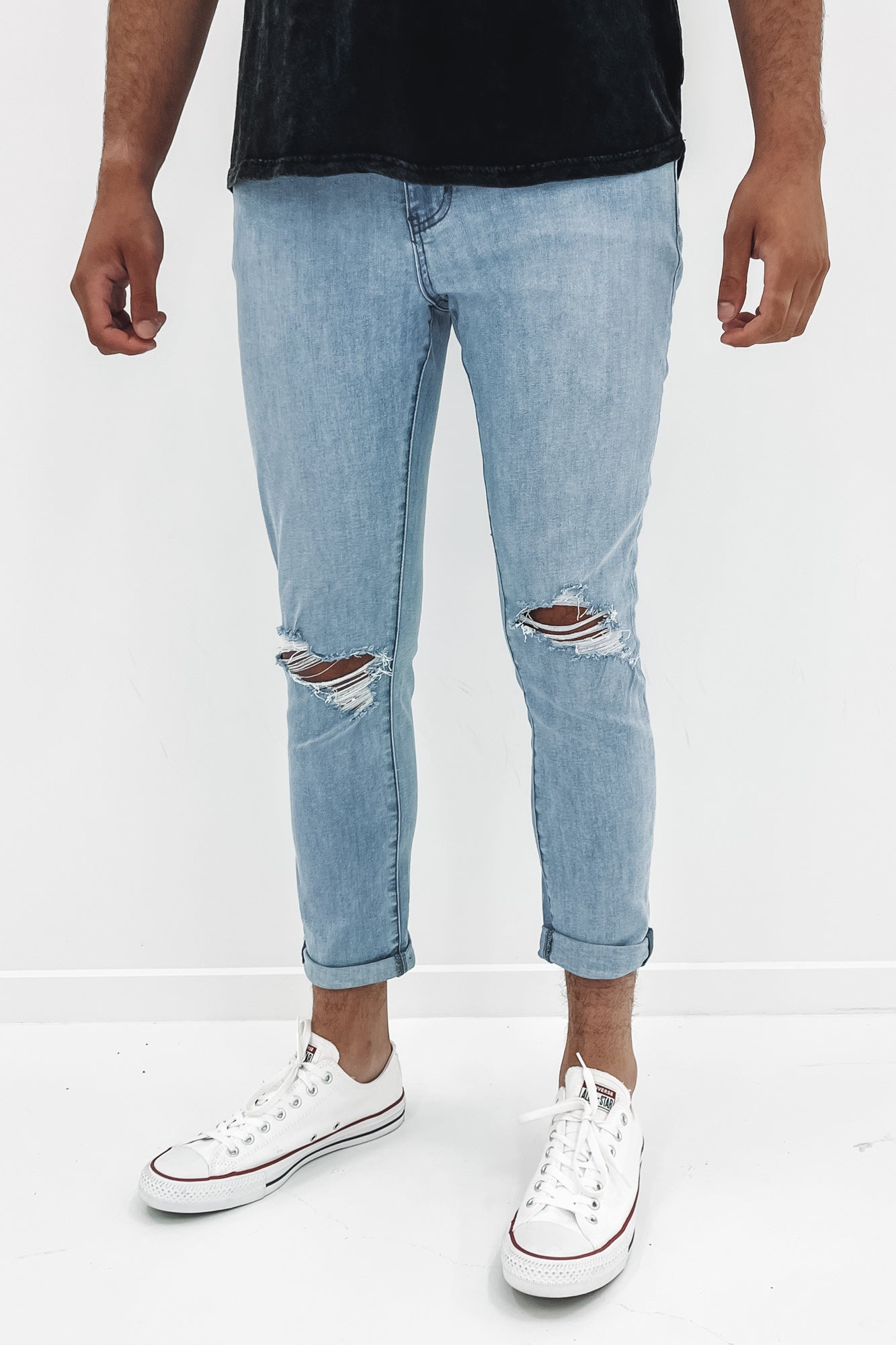 R1 Skinny Roller Jean Clearwater Blue