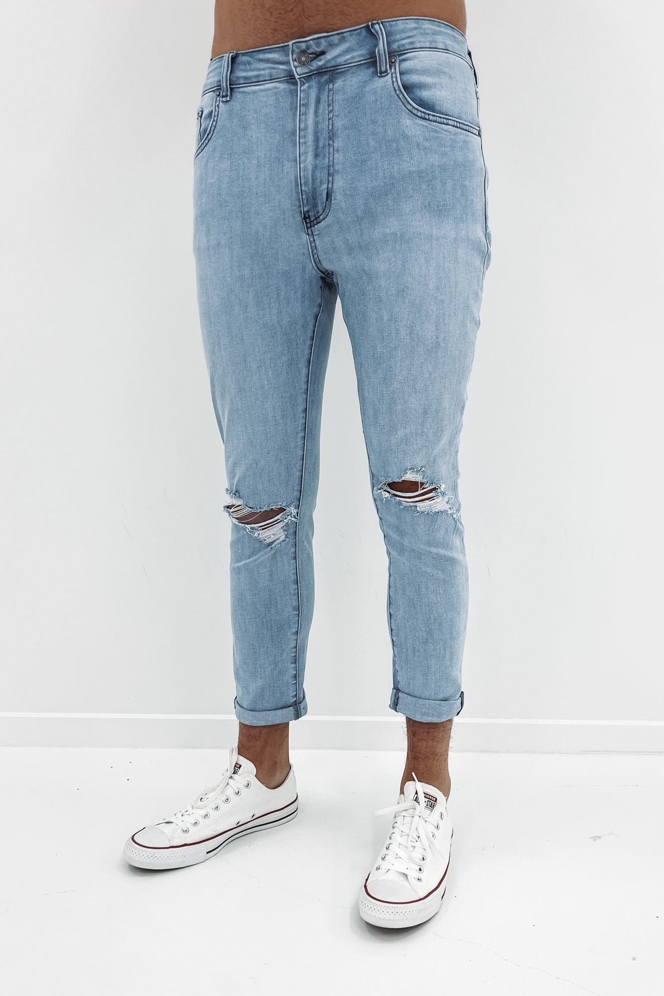 R1 Skinny Roller Jean Clearwater Blue