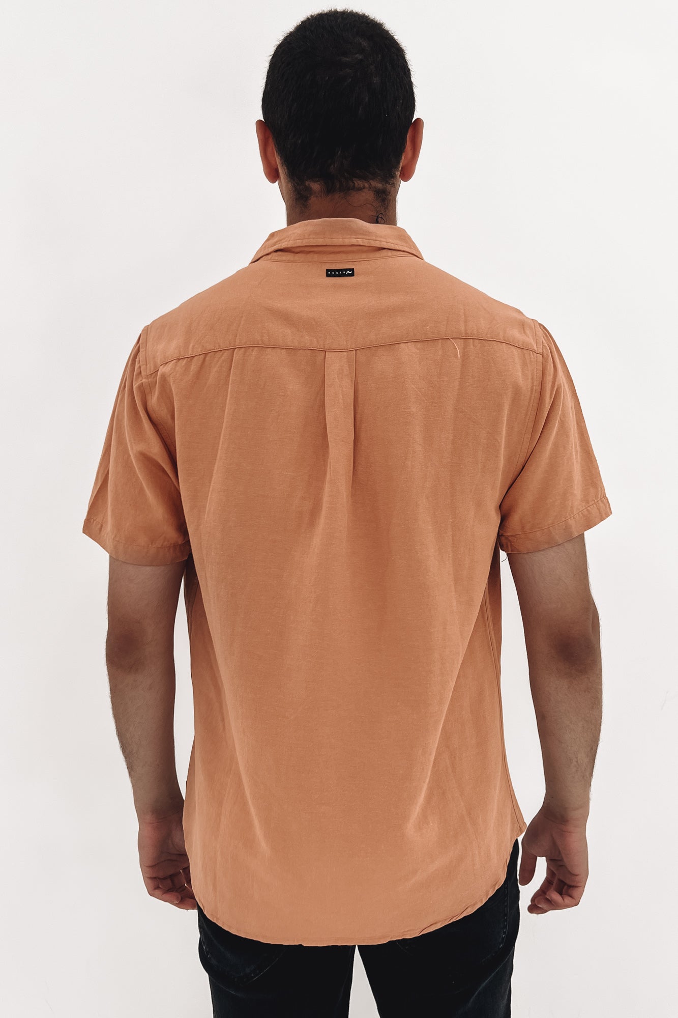 Overtone Short Sleeve Linen Shirt Doe