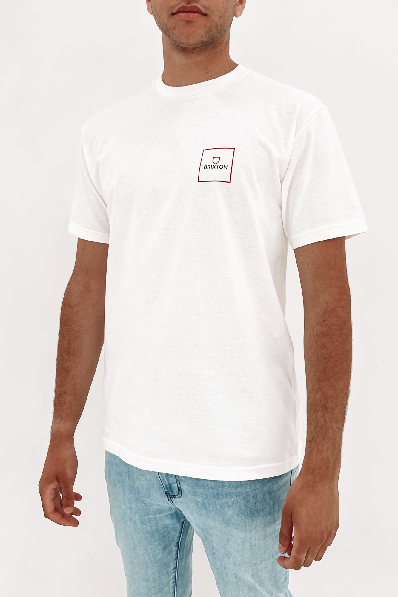 Alpha Block Short Sleeve Standard Tee White