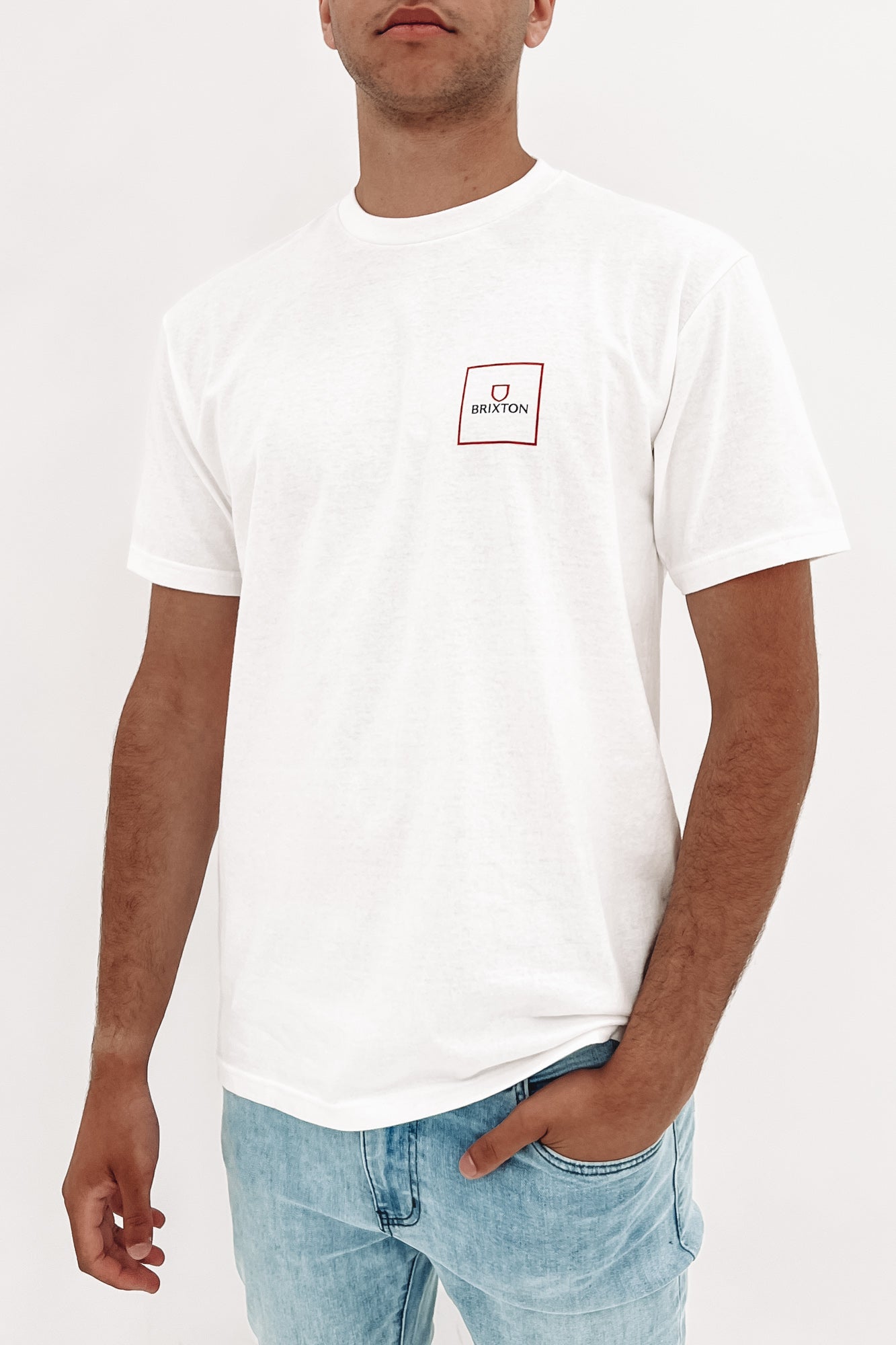 Alpha Block Short Sleeve Standard Tee White