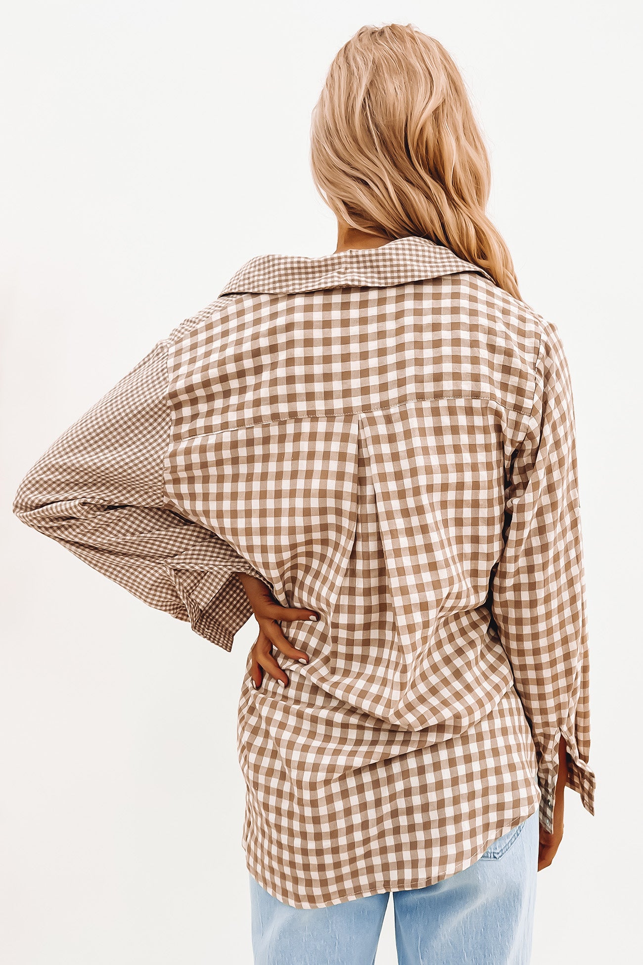 Delany Shirt Beige Check