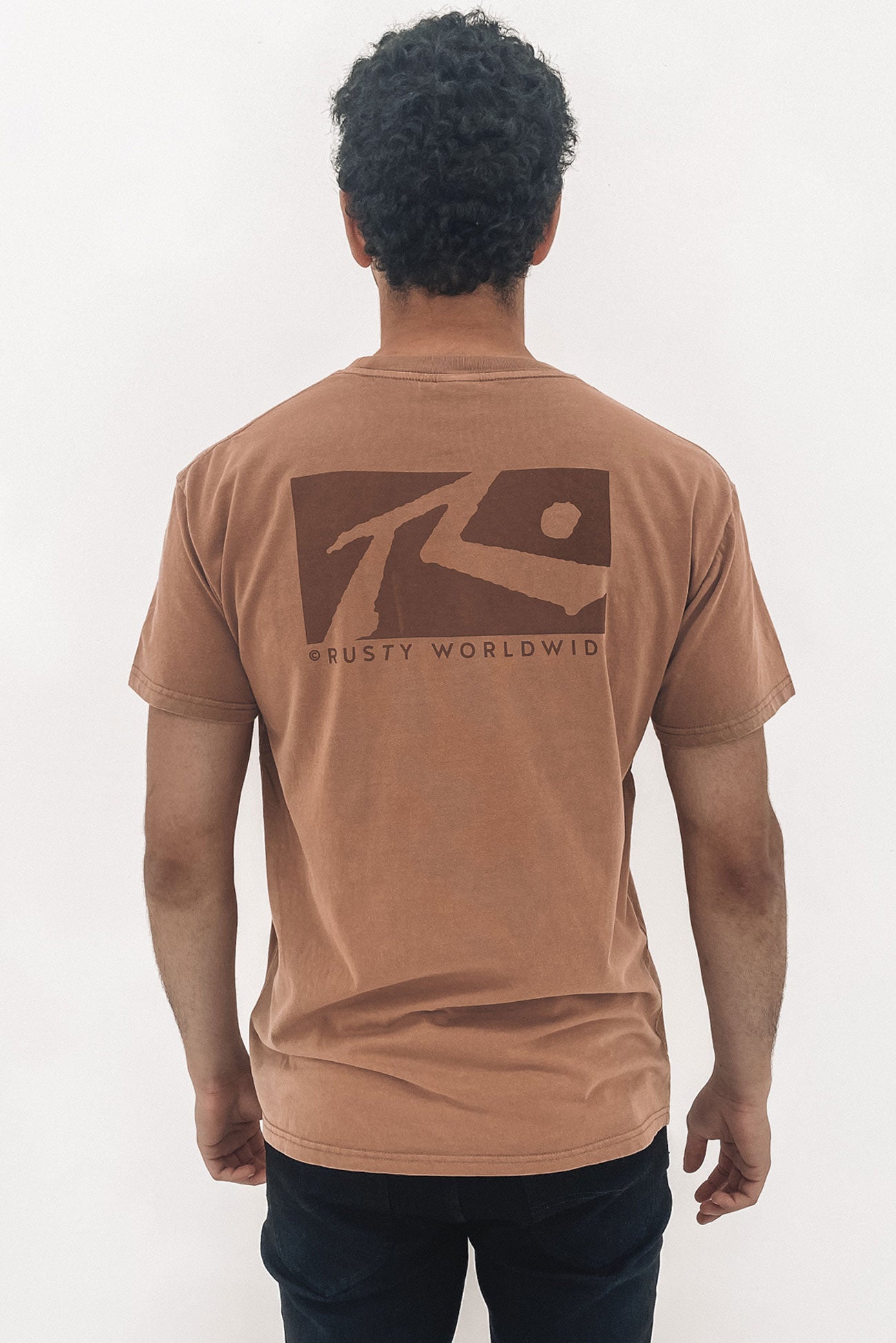 Washed In Short Sleeve Tee Beaver Brown