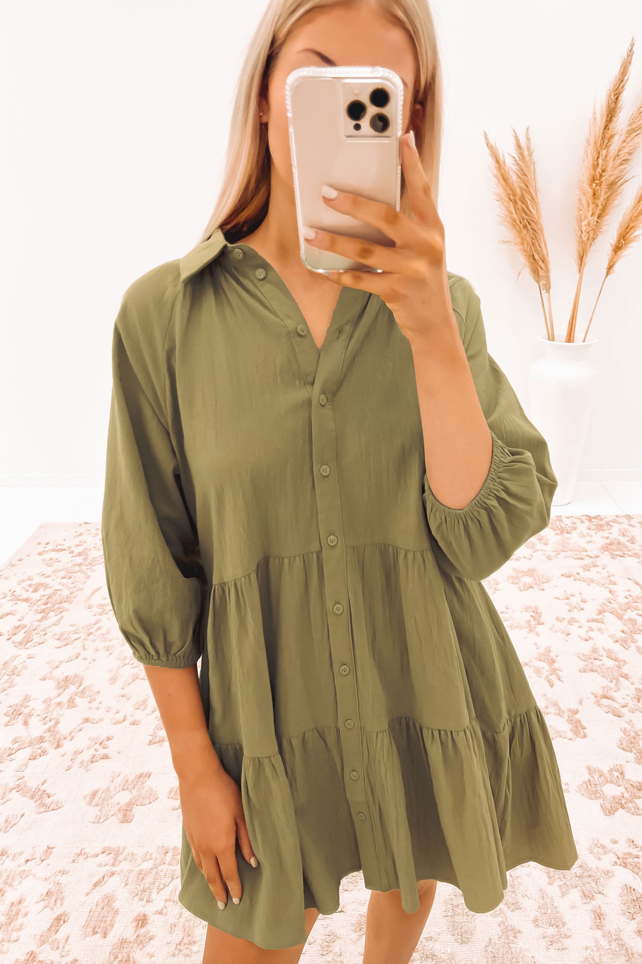 Jared Mini Dress Khaki