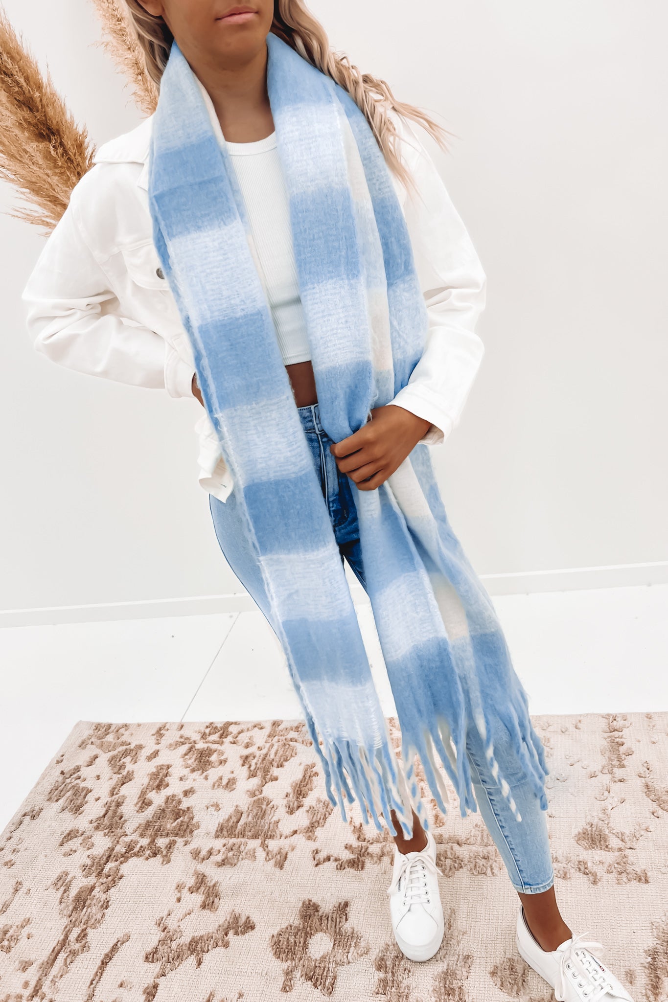 Leila Scarf Blue