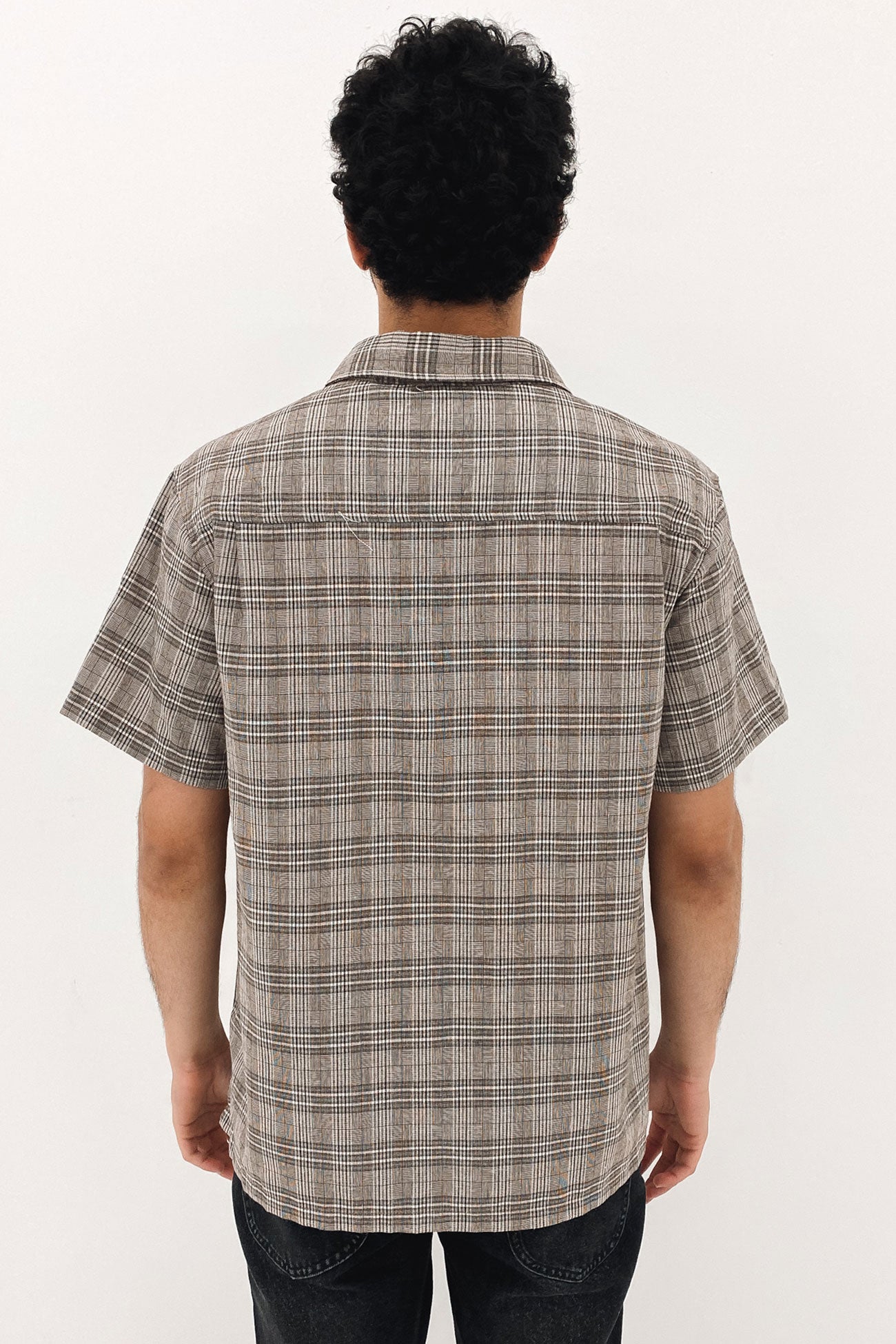 Ollie Check Short Sleeve Shirt Brown