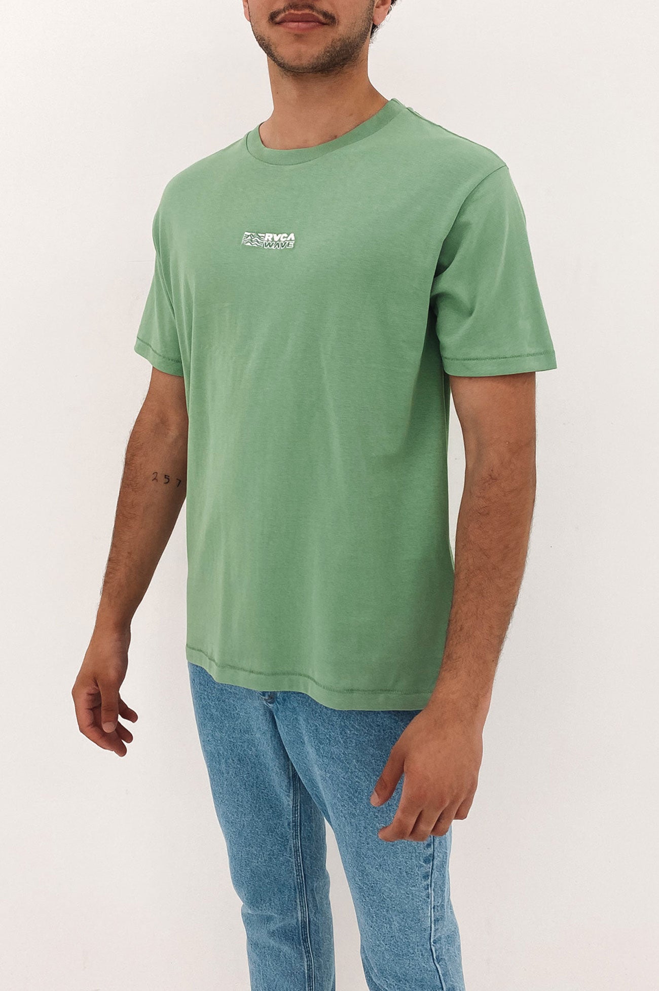 RVCA Wave Short Sleeve Tee Basil