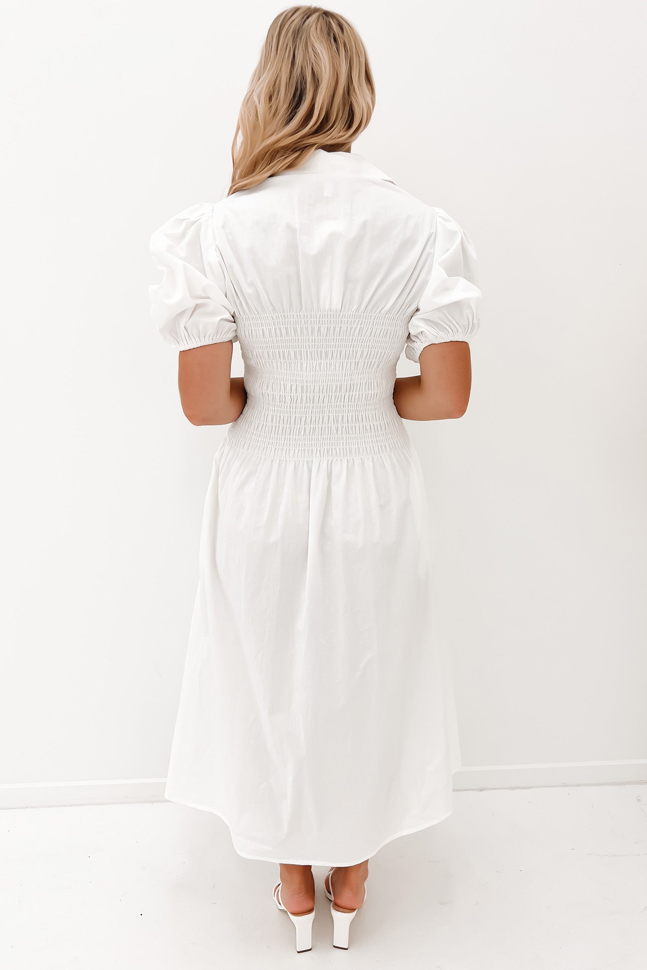 Imogen Midi Dress White