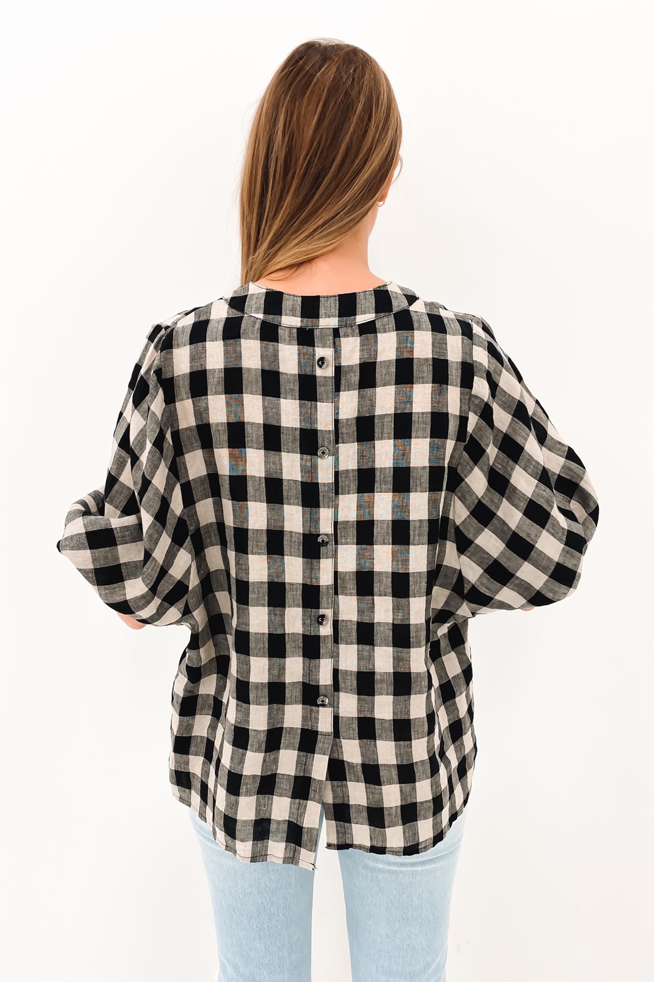 Imogen Top Black Check