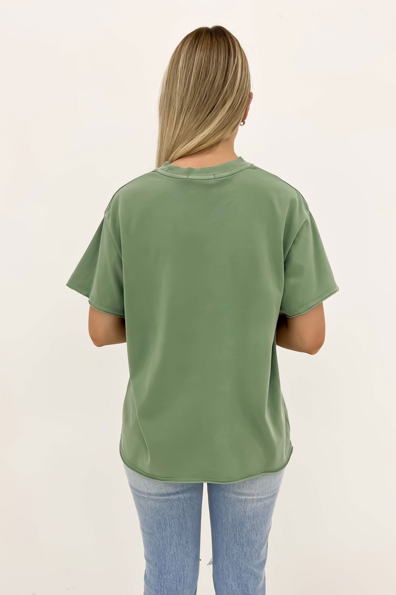 In The Wind Oversized Tee Sage