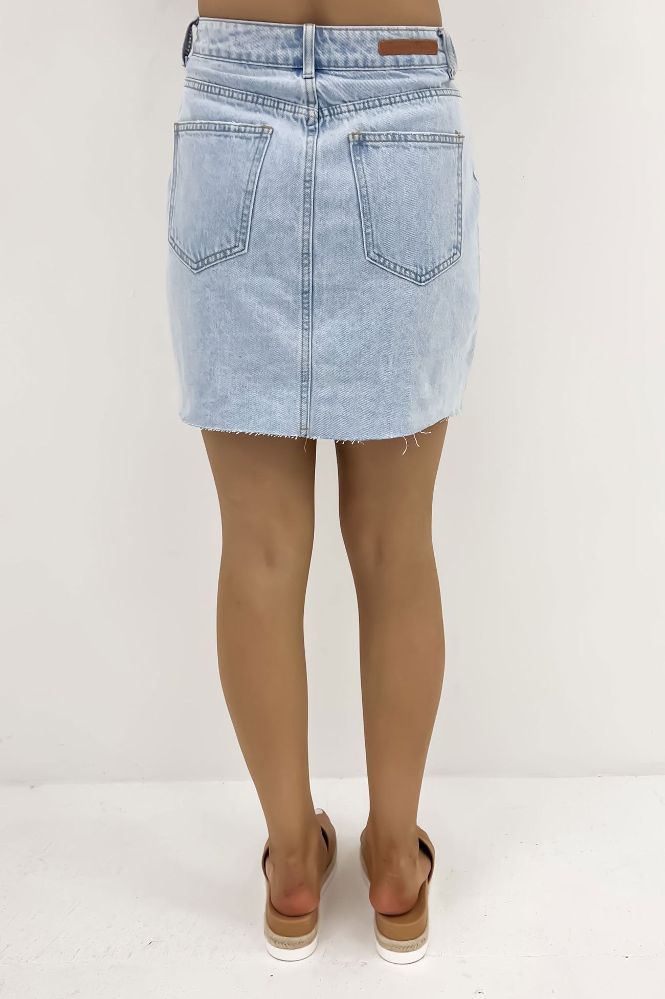 Inaya Denim Mini Skirt Light Blue