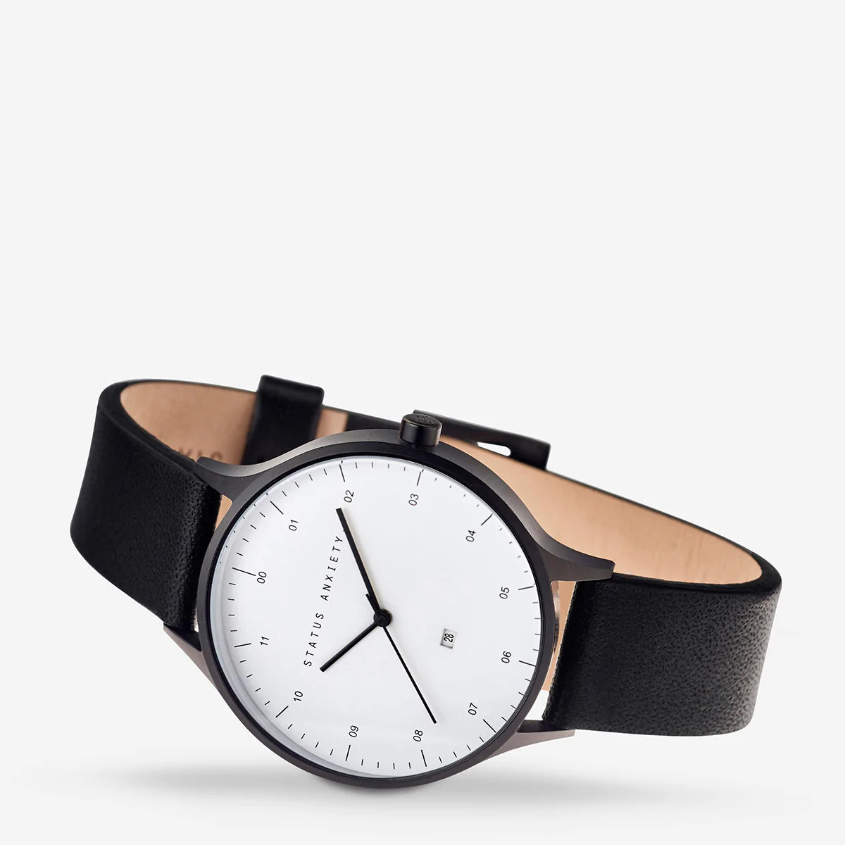 Inertia Watch Black White Black