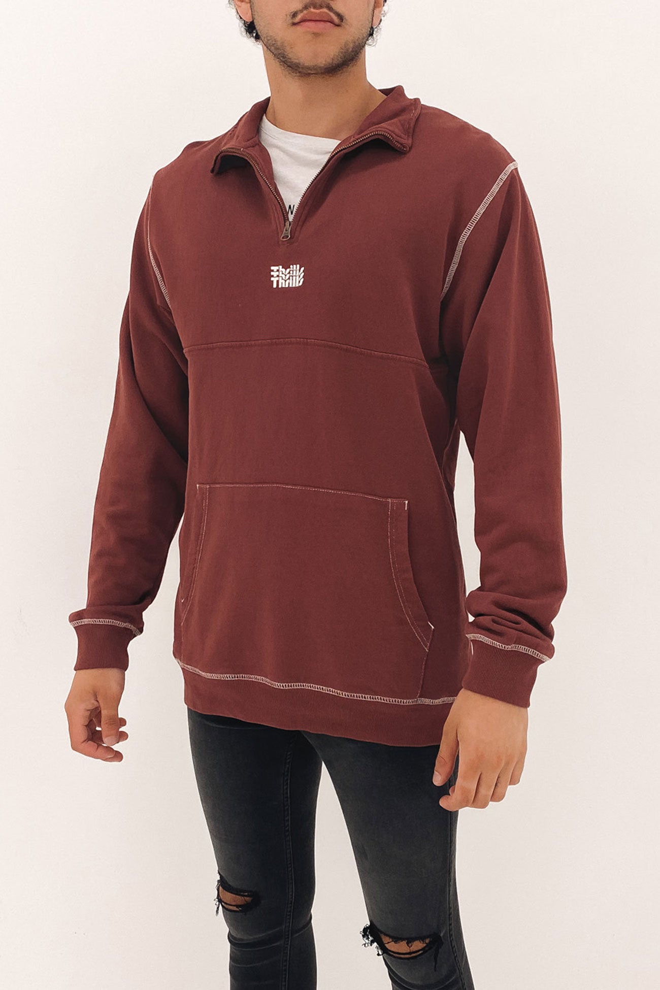 Infinite Thrills Quarter Zip Fleece Rum