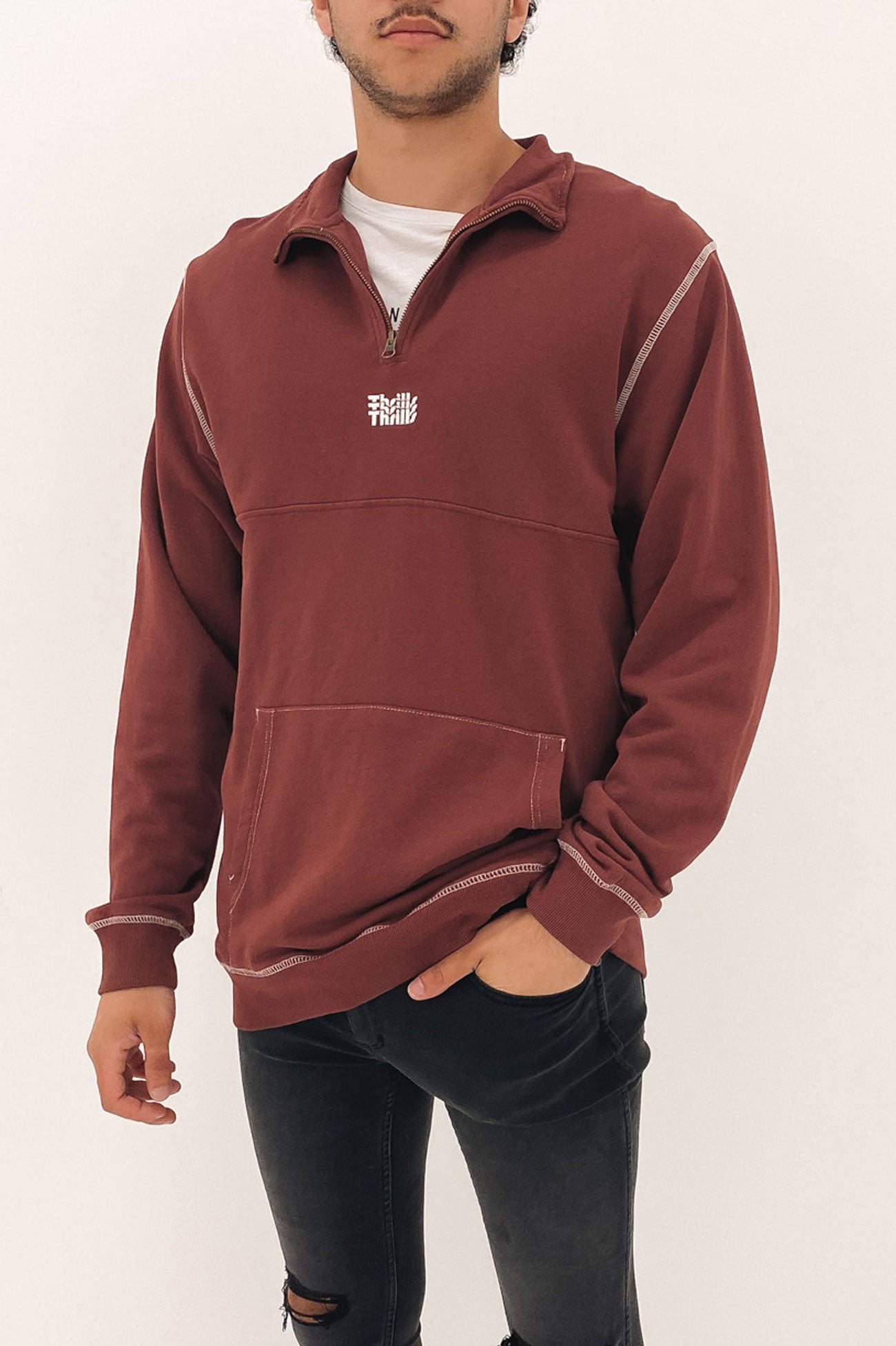 Infinite Thrills Quarter Zip Fleece Rum