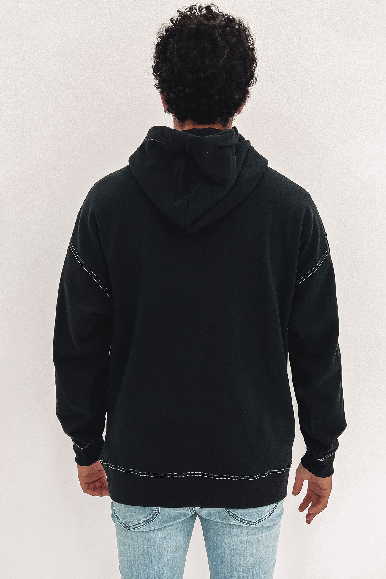 Infinite Thrills Slouch Pull On Hood Washed Black