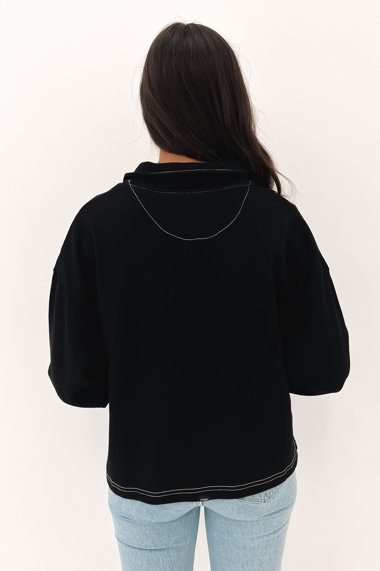 Infinite Thrills 3/4 Zip Pullover Black