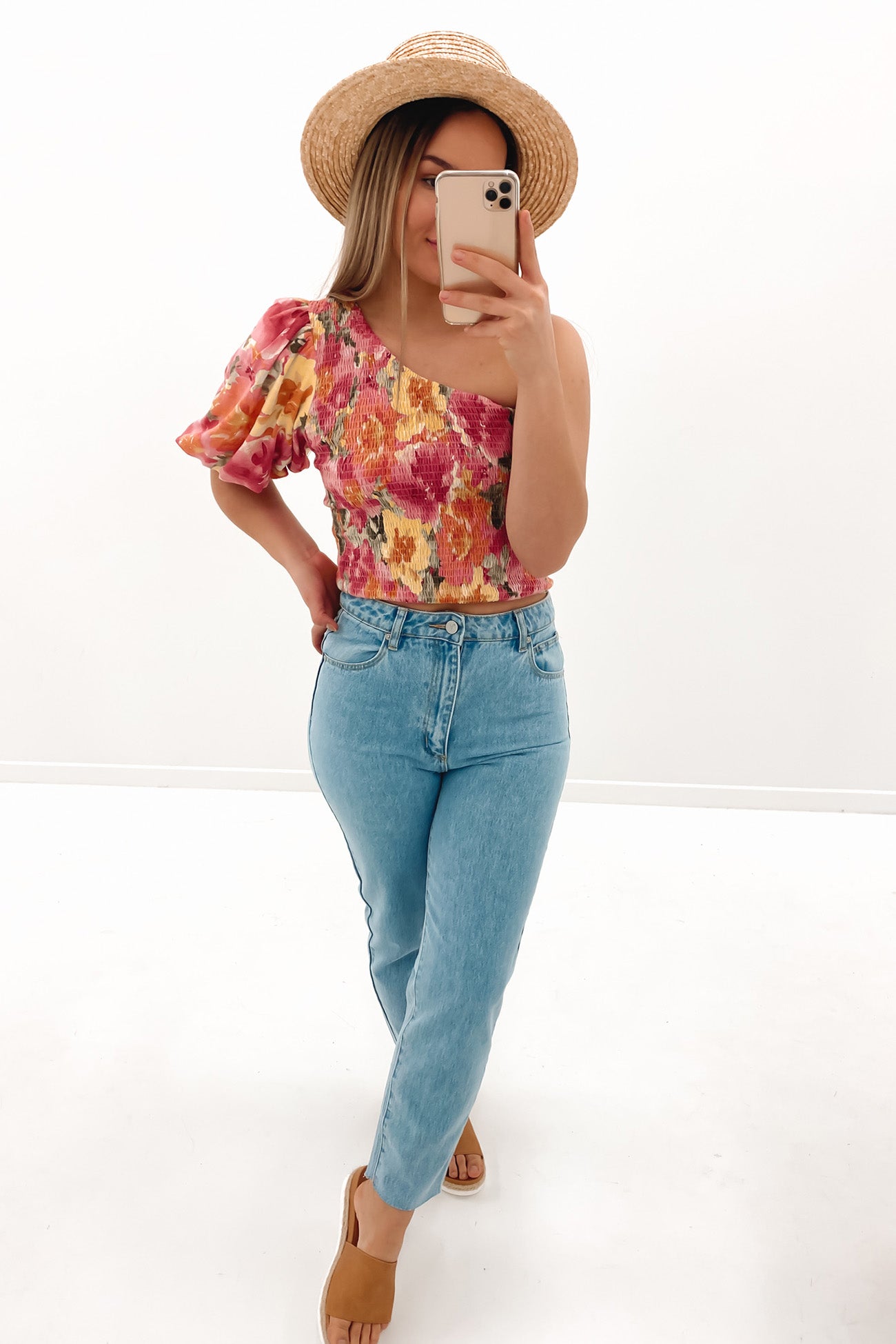 Ingrid Top Pink Floral