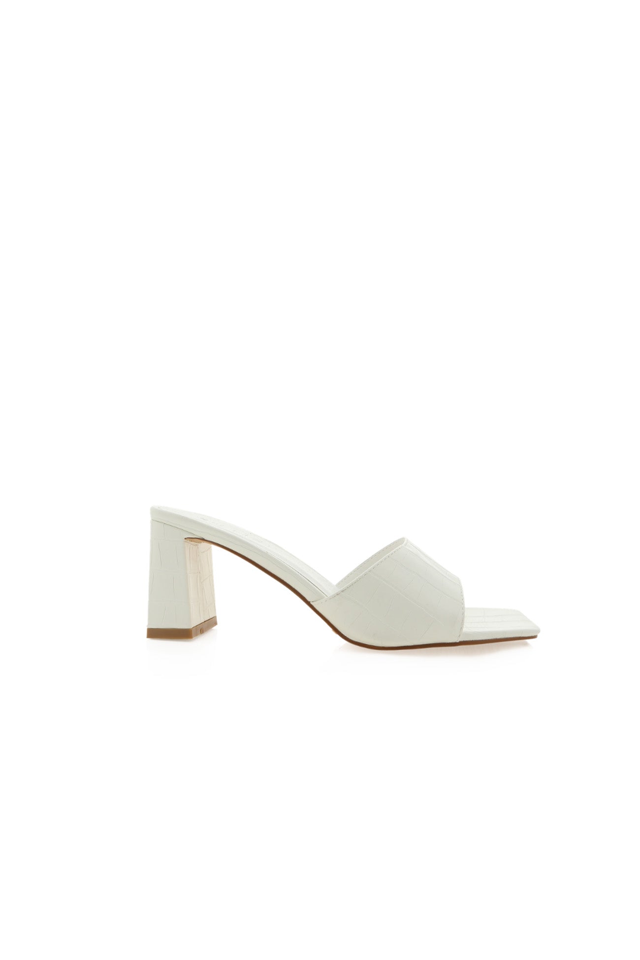 Irine Heel White Croc