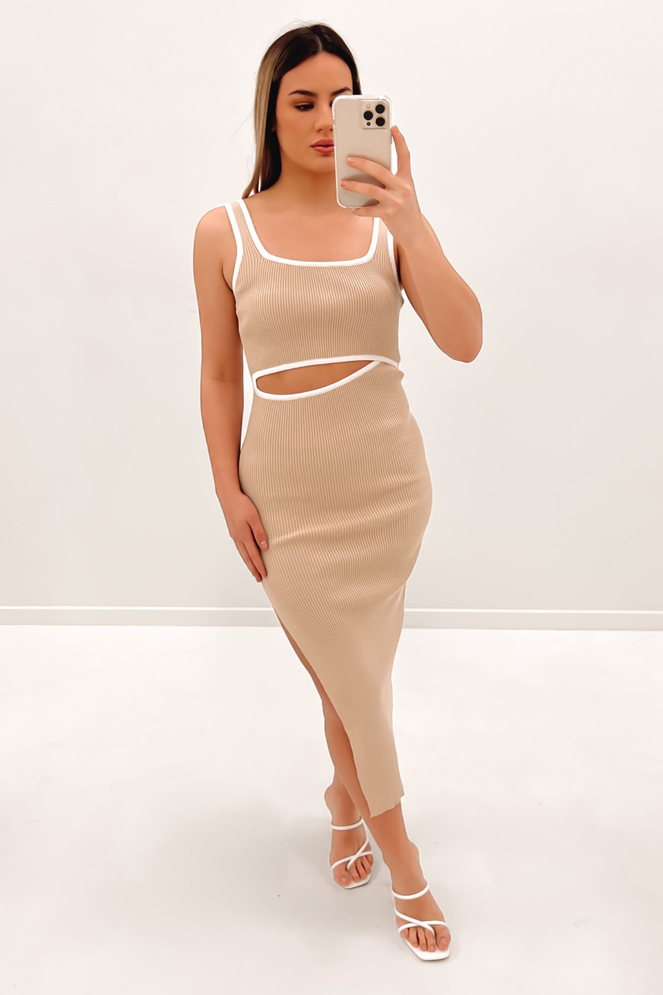 Isabella Midi Dress Cream