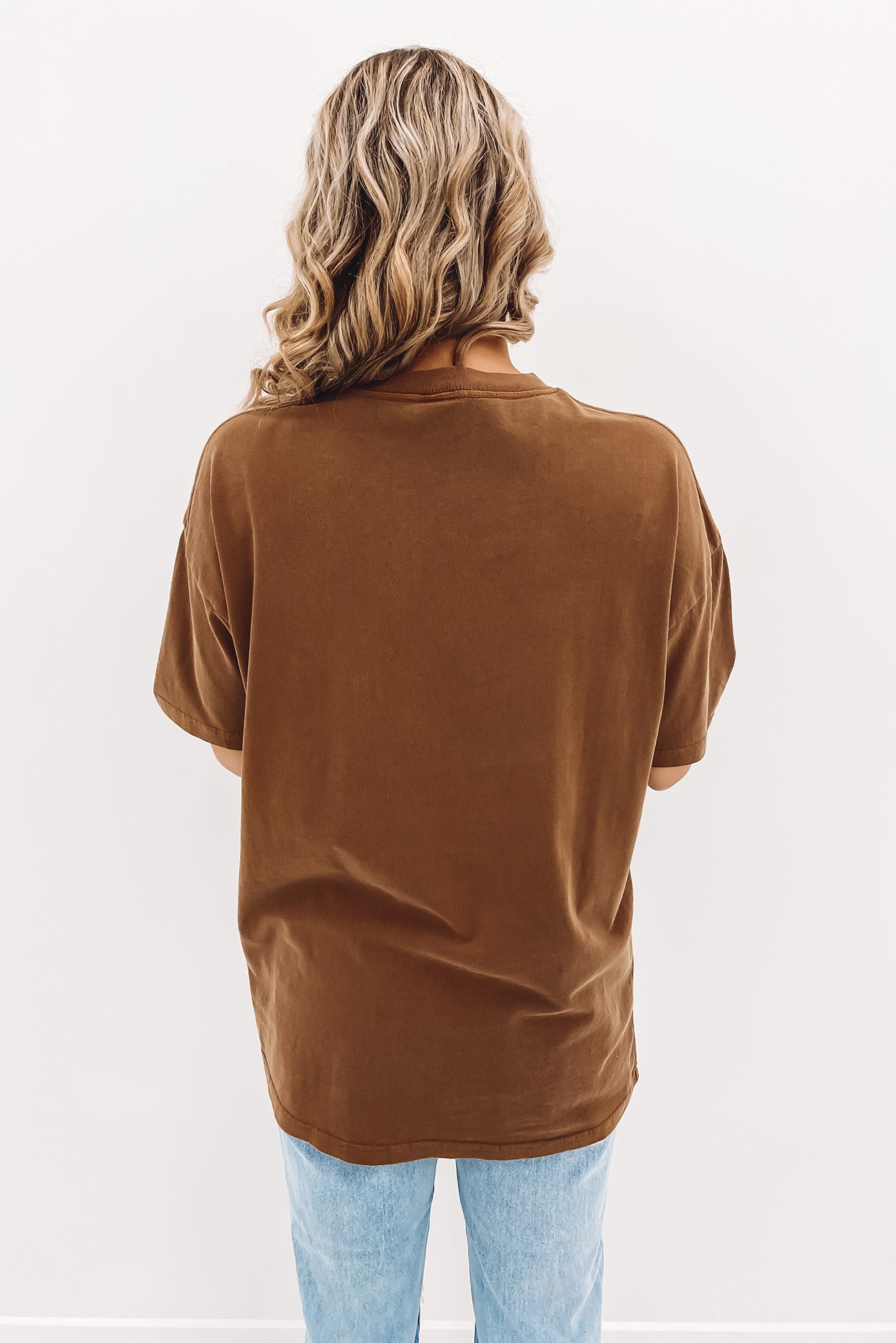 Italic Relaxed Tee Chocolate