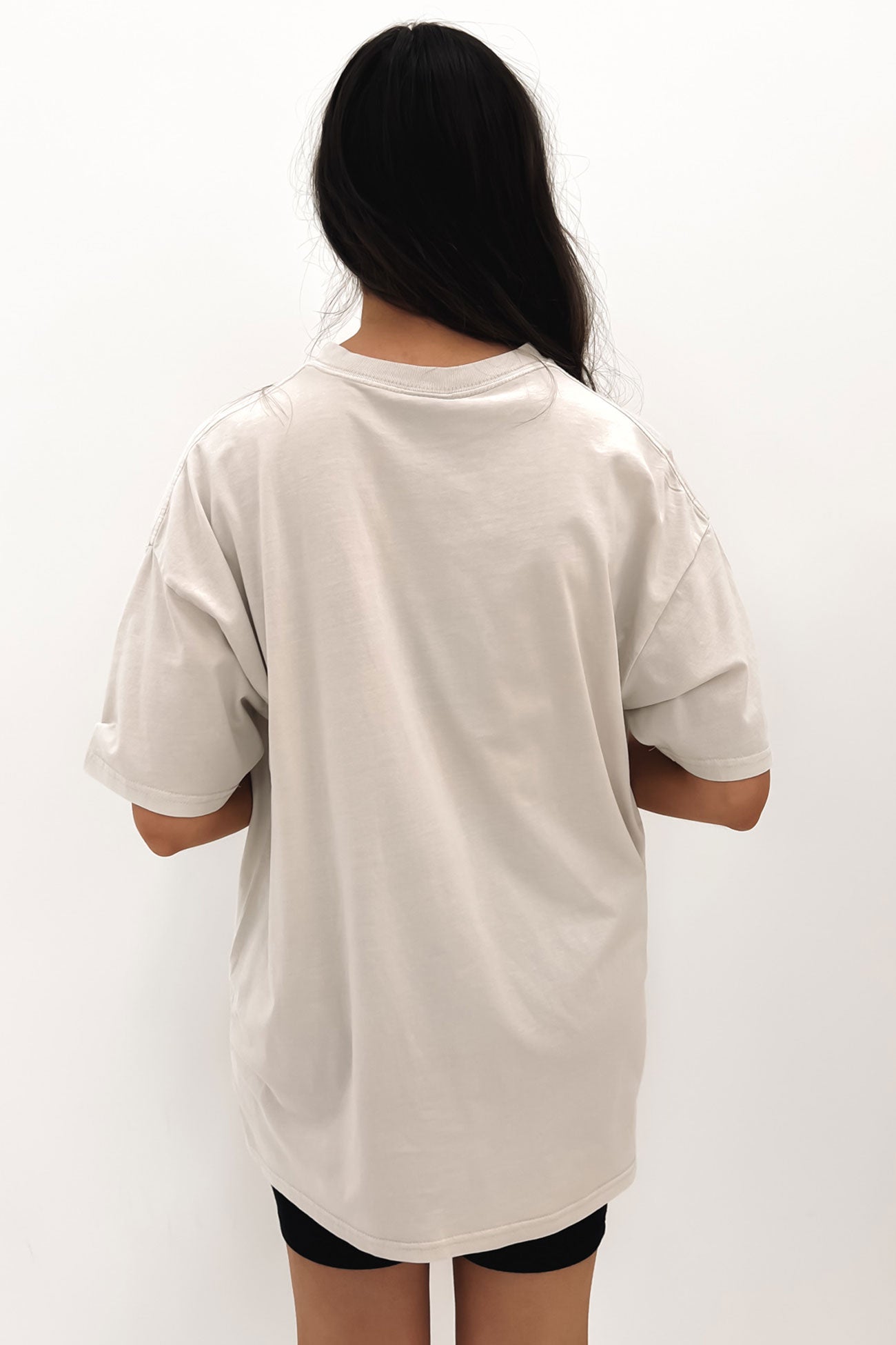 Italic Relaxed Tee White Sand