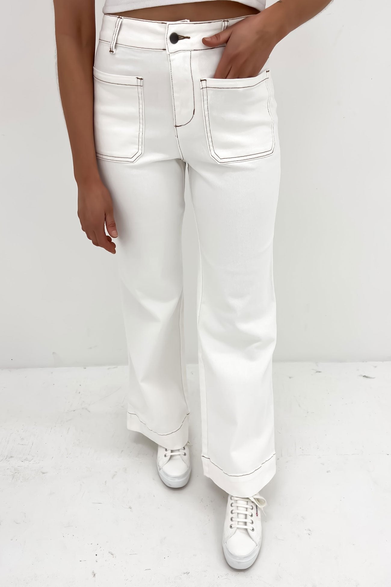 Jackson Pant White